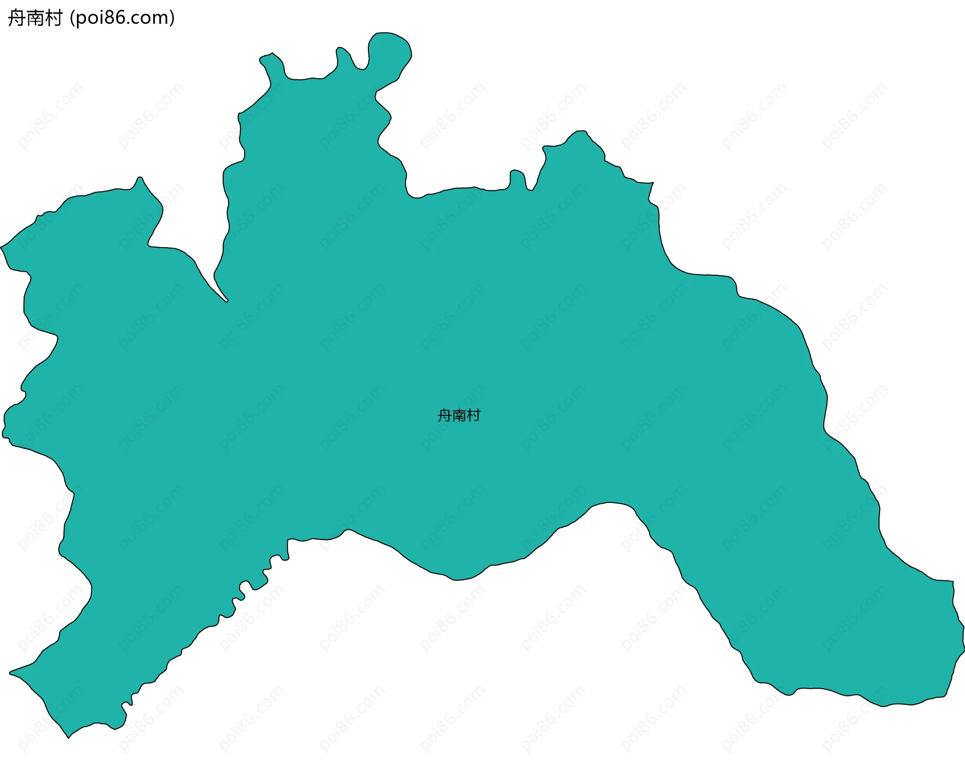 舟南村边界地图