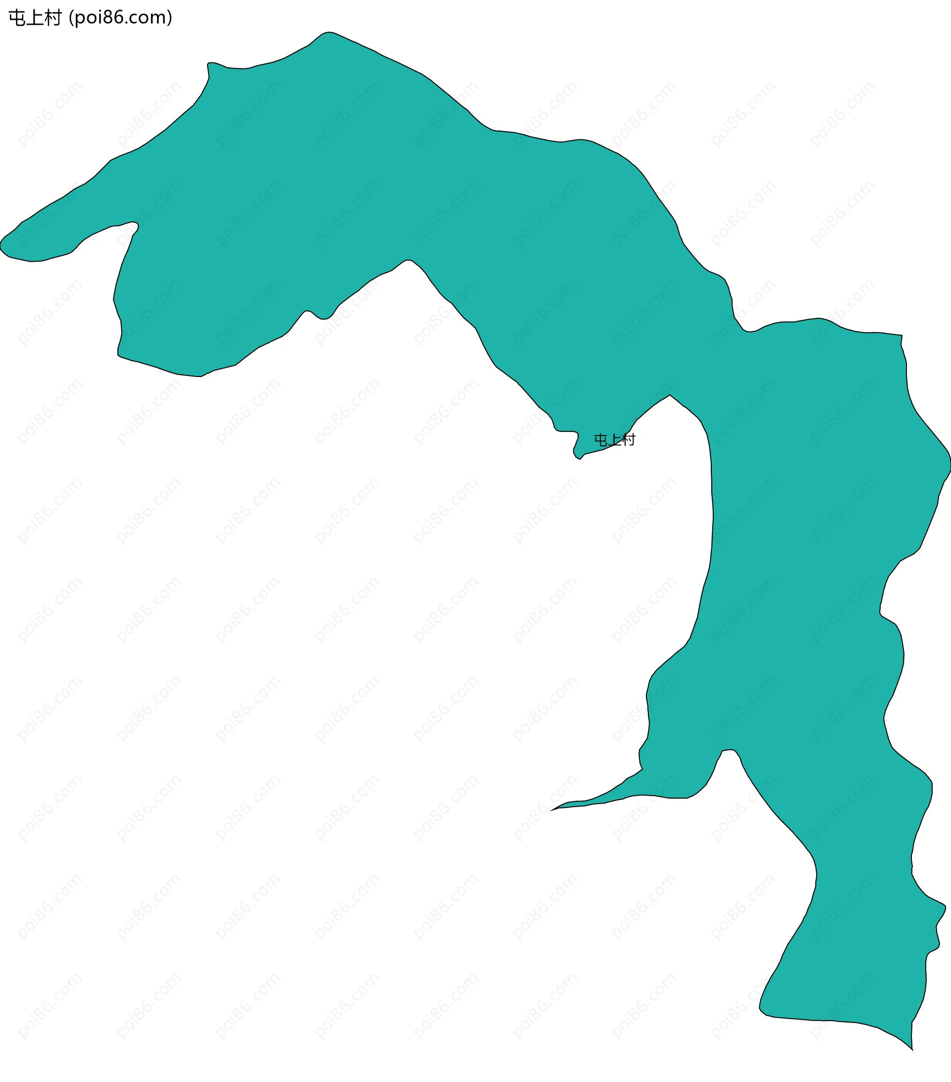 屯上村边界地图