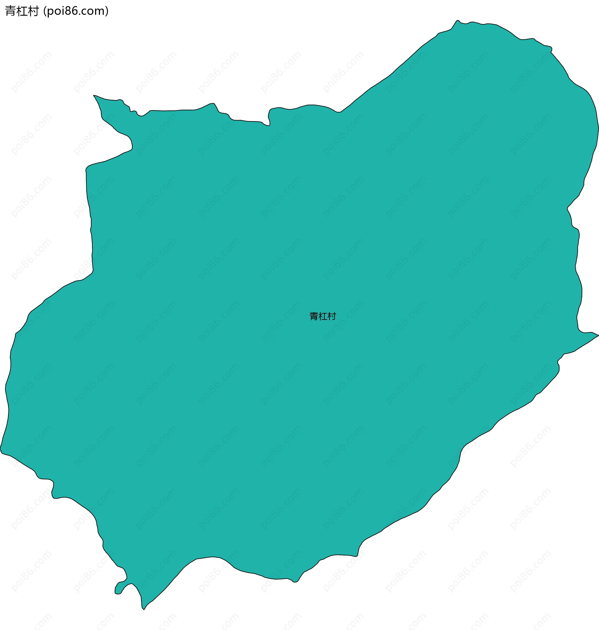 青杠村边界地图