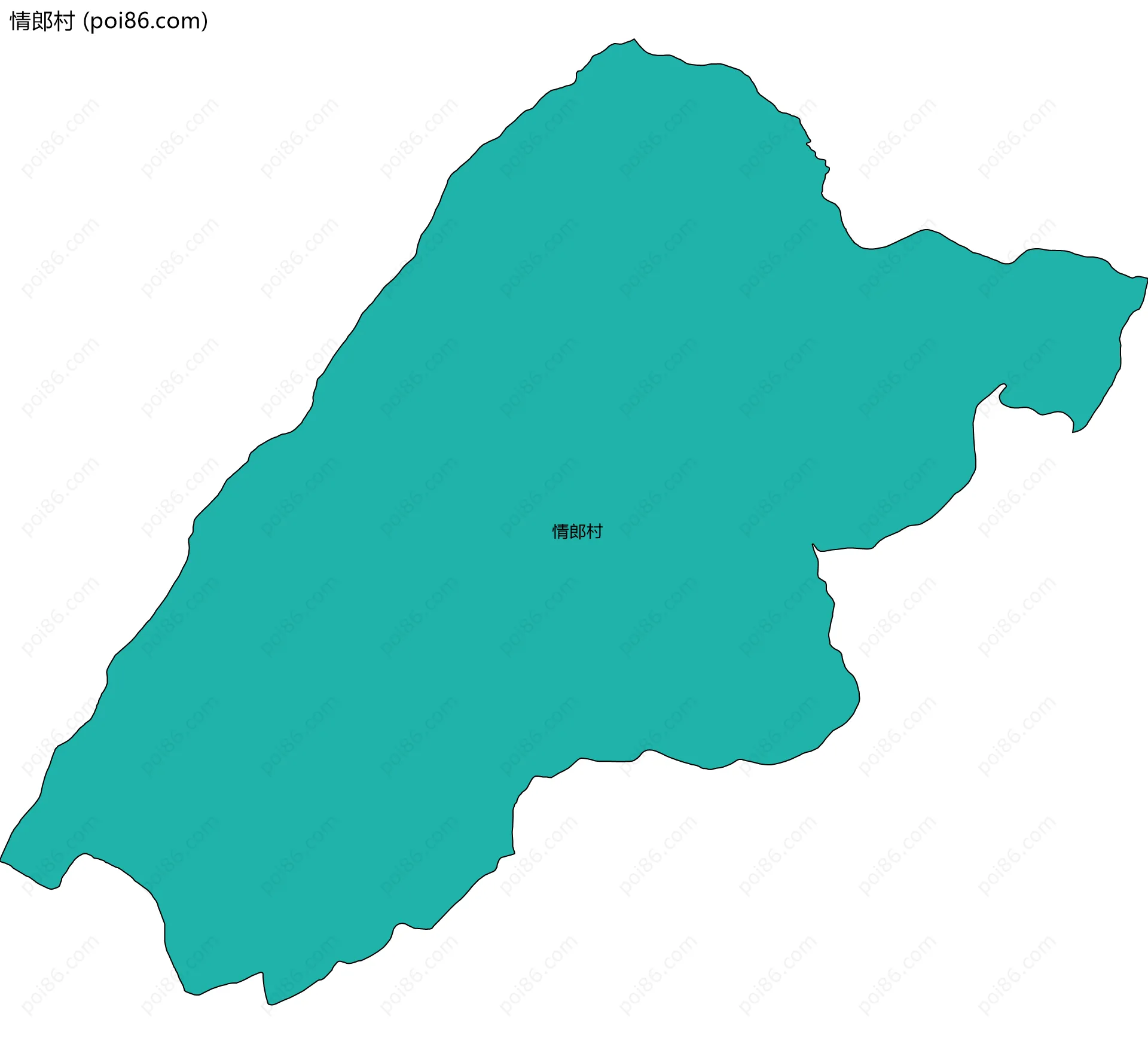 情郎村边界地图