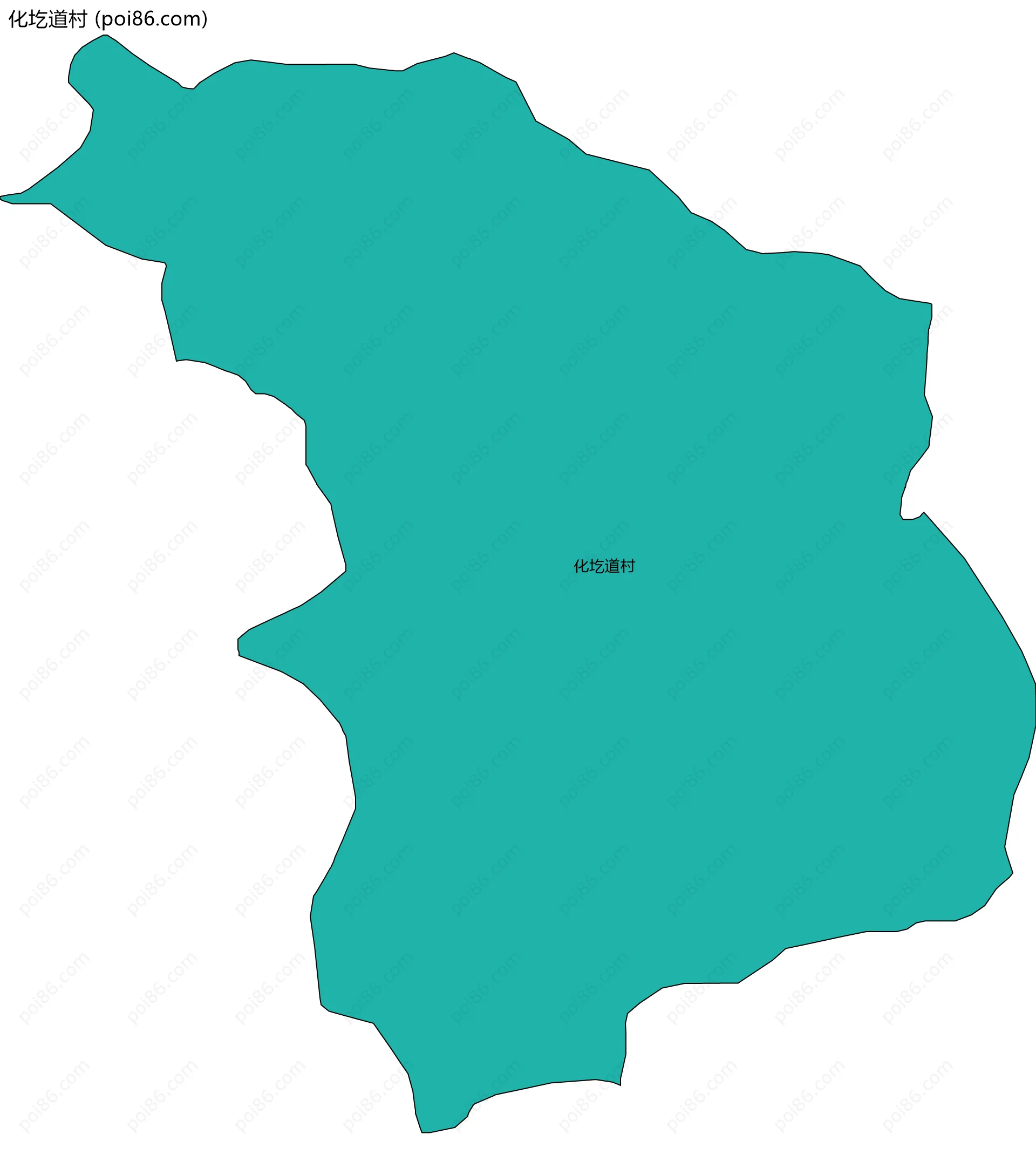 化圪道村边界地图