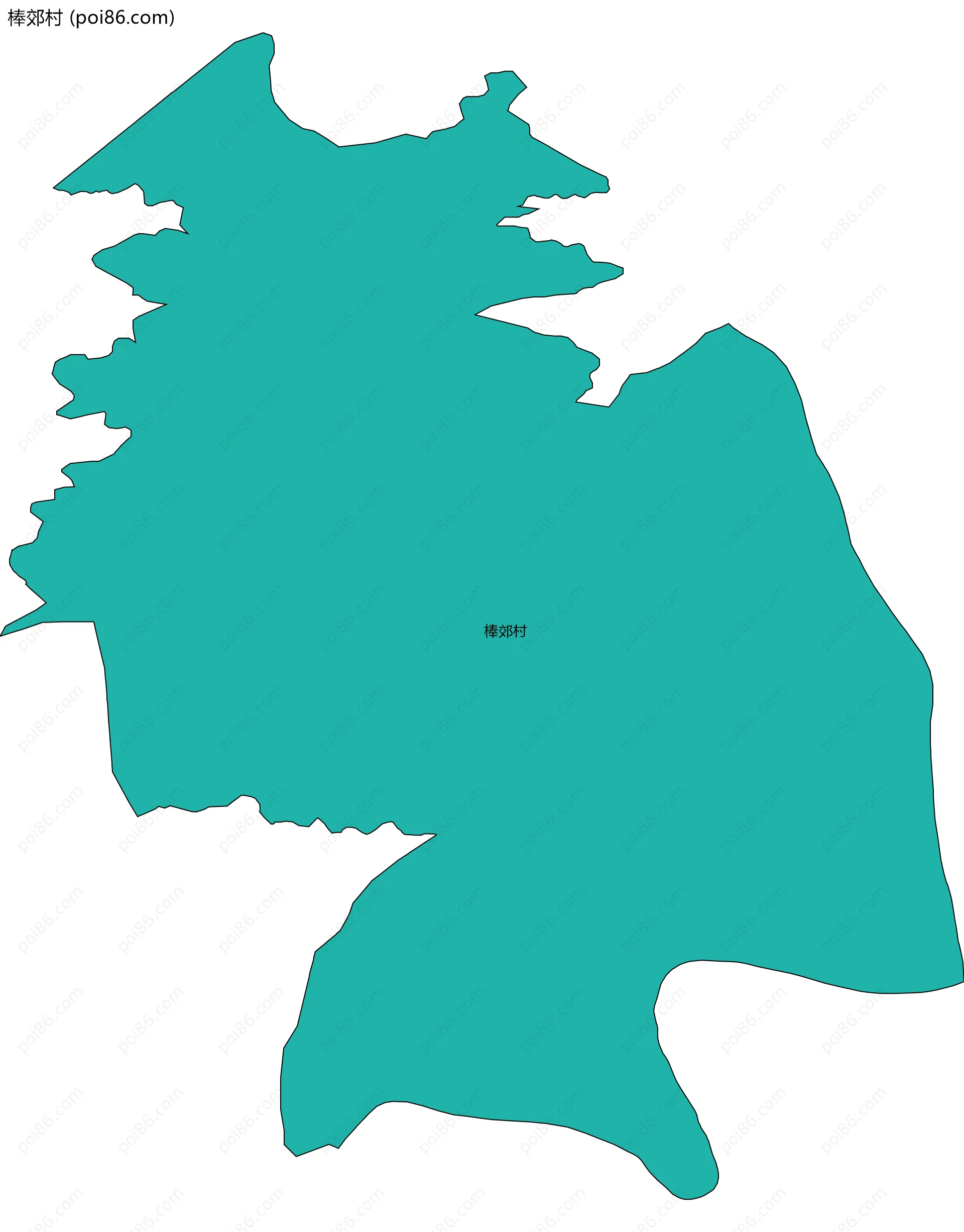 棒郊村边界地图