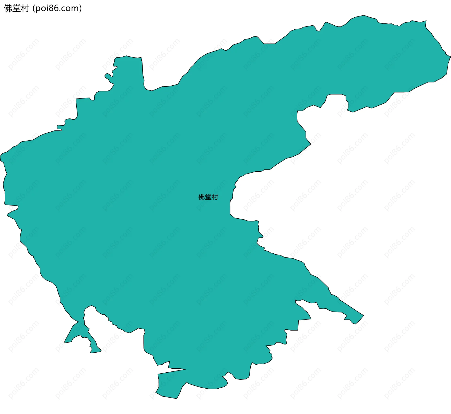 佛堂村边界地图
