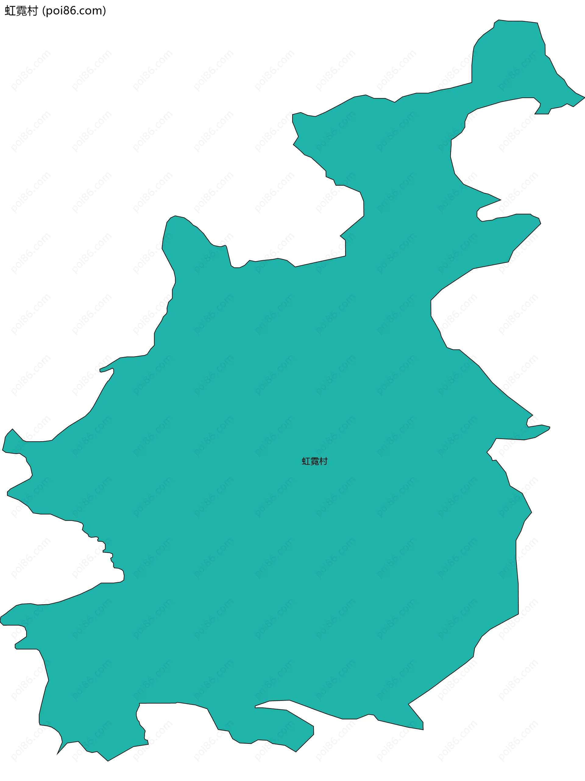 虹霓村边界地图