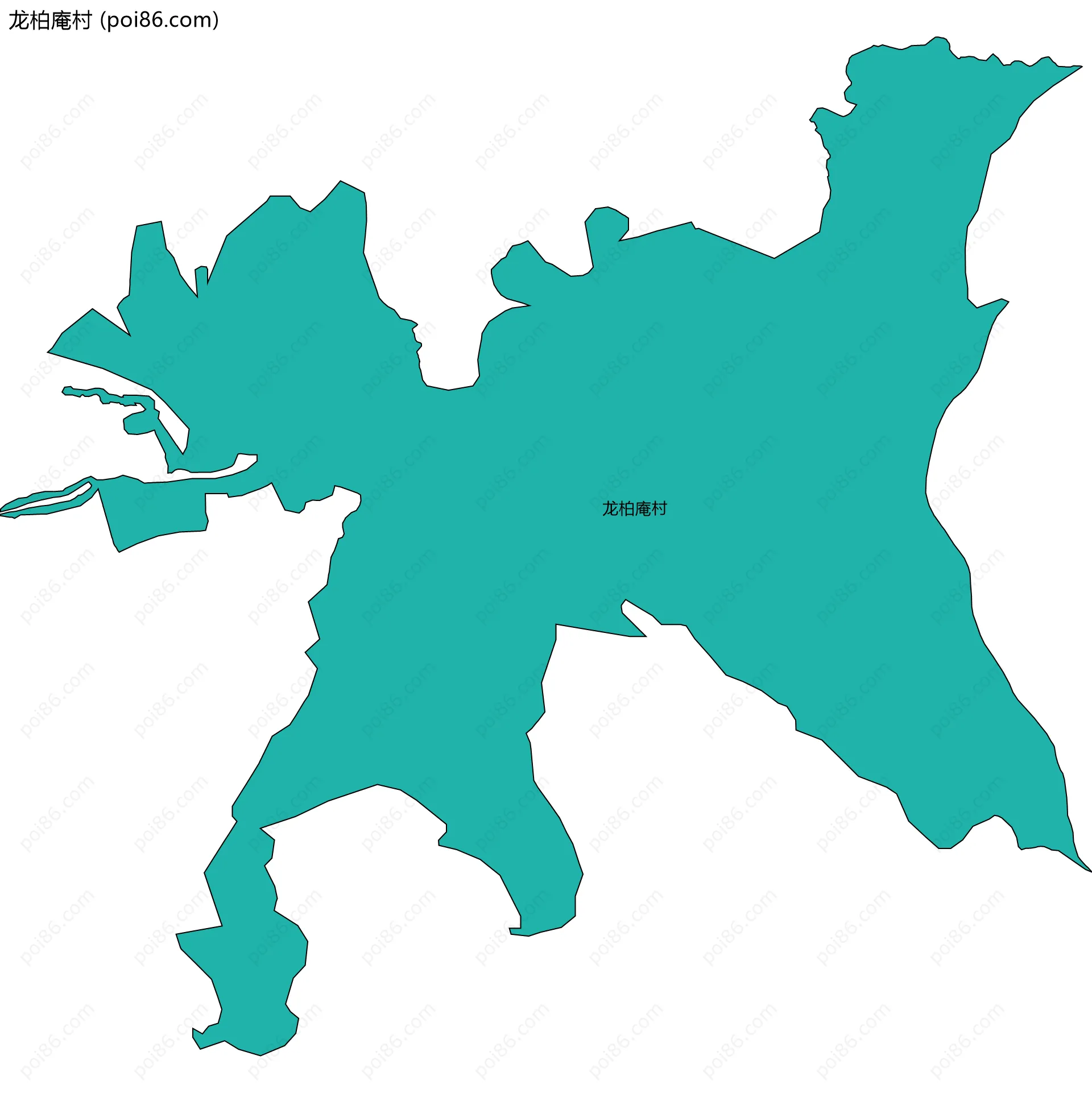 龙柏庵村边界地图