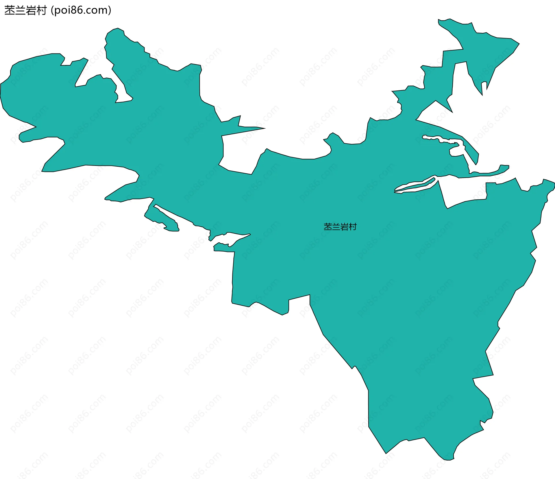苤兰岩村边界地图