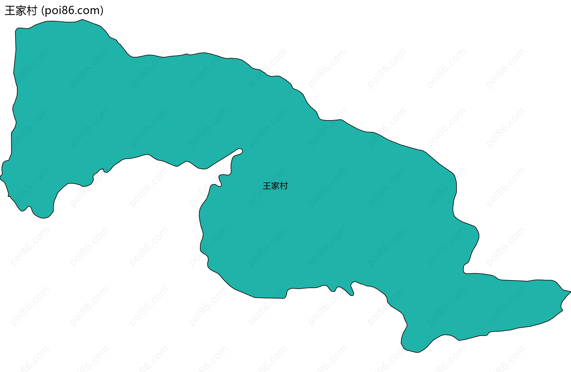 王家村边界地图