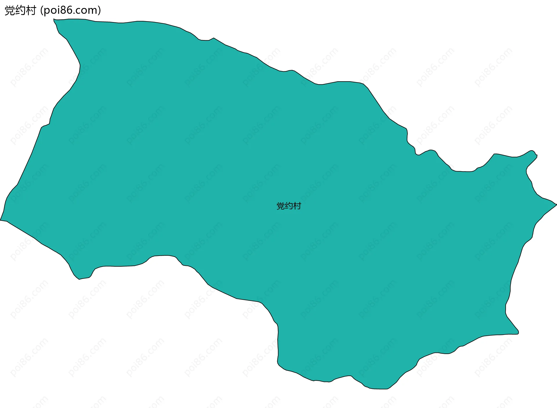 党约村边界地图