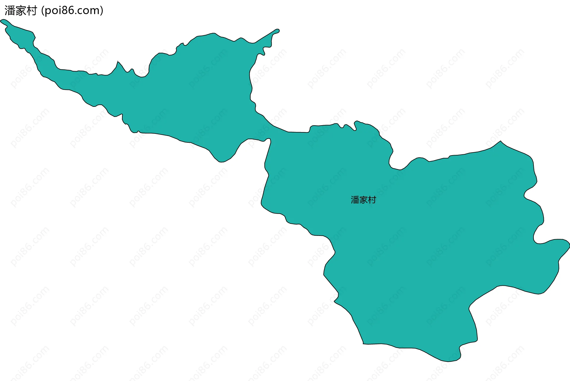 潘家村边界地图