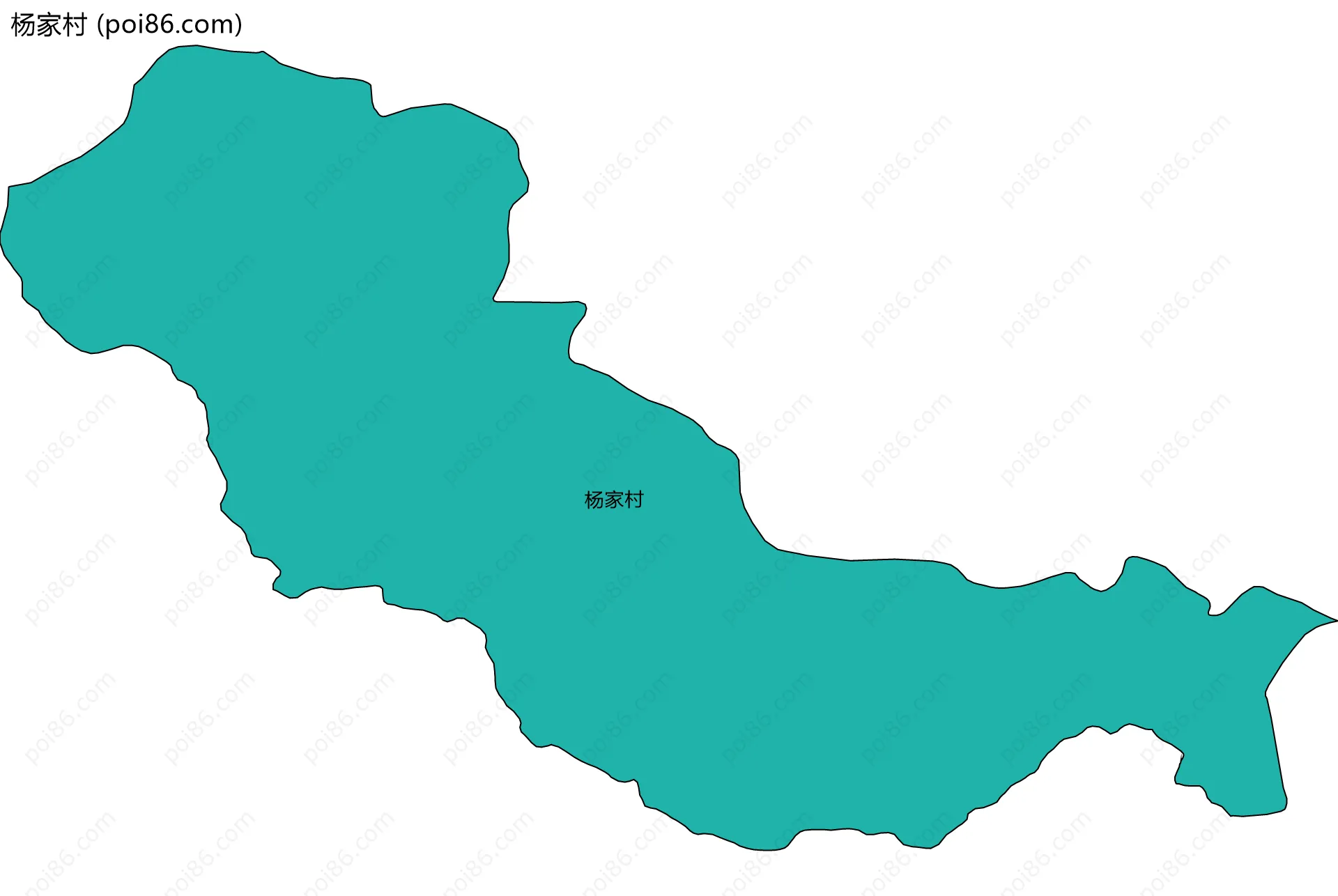 杨家村边界地图