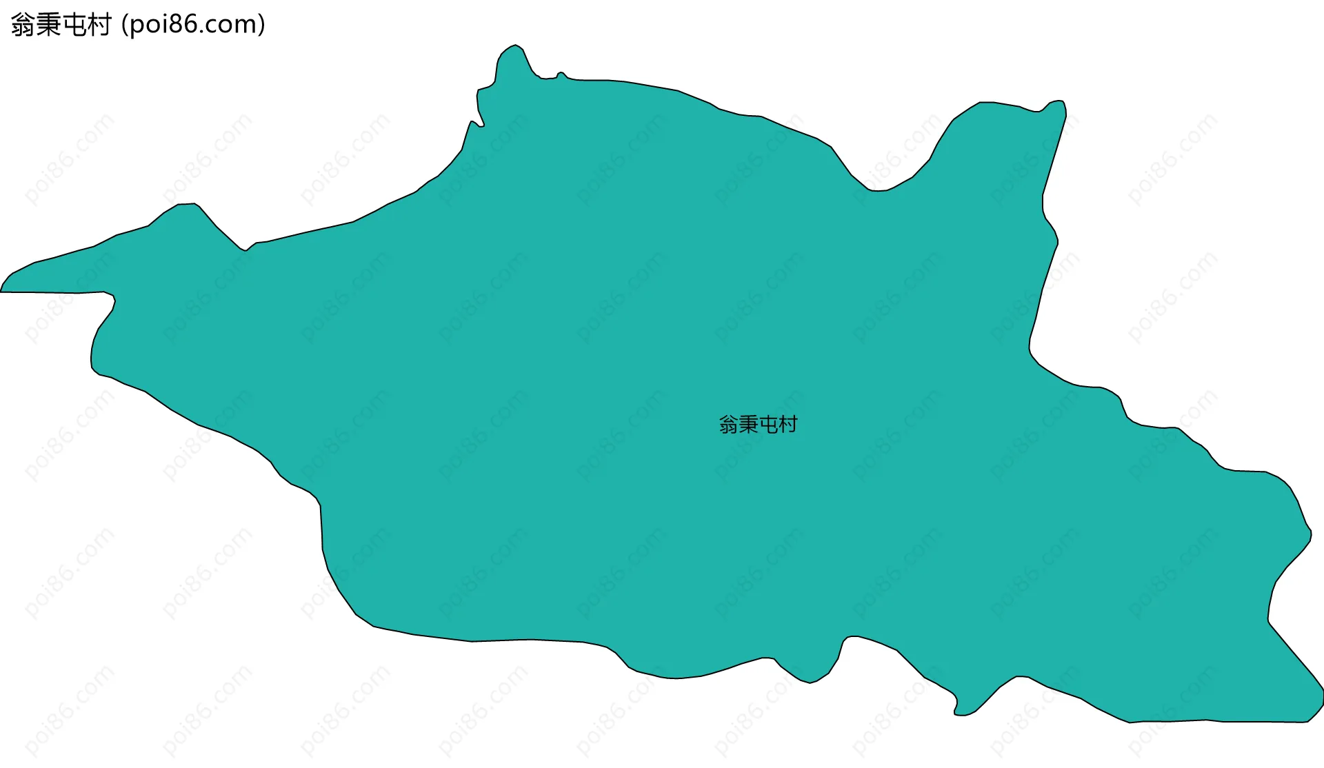 翁秉屯村边界地图