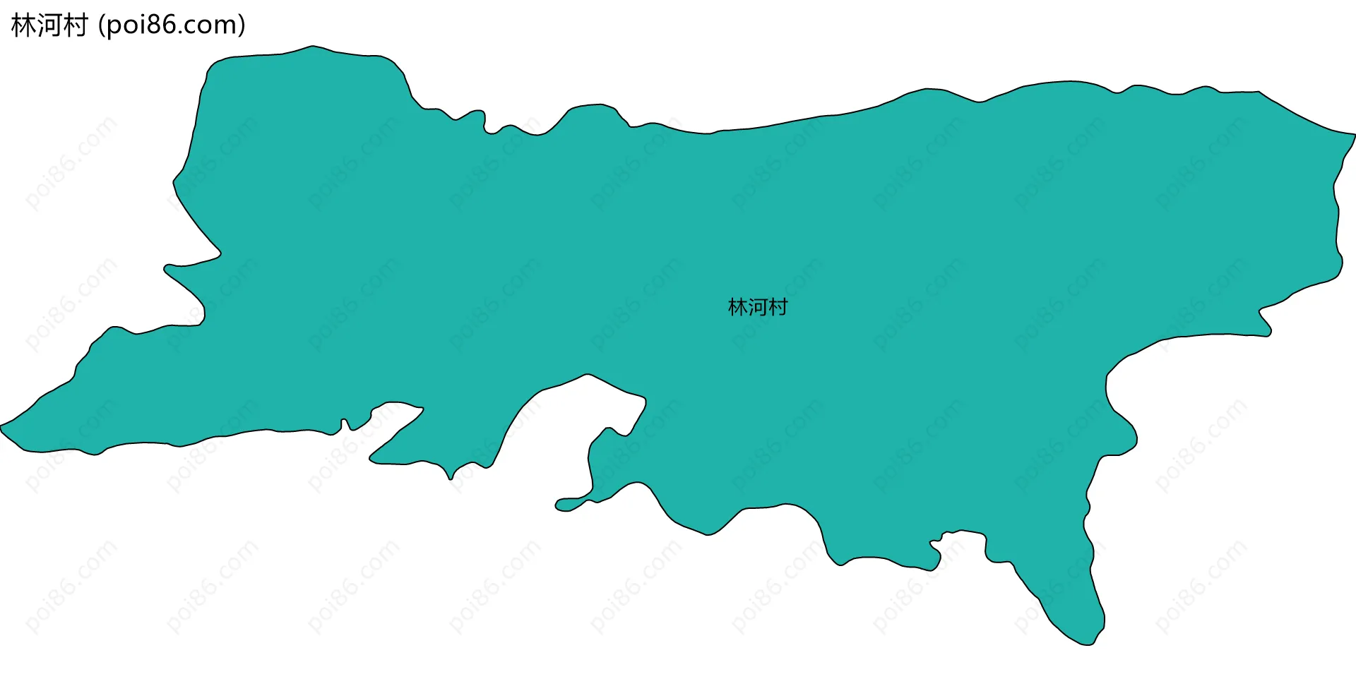 林河村边界地图