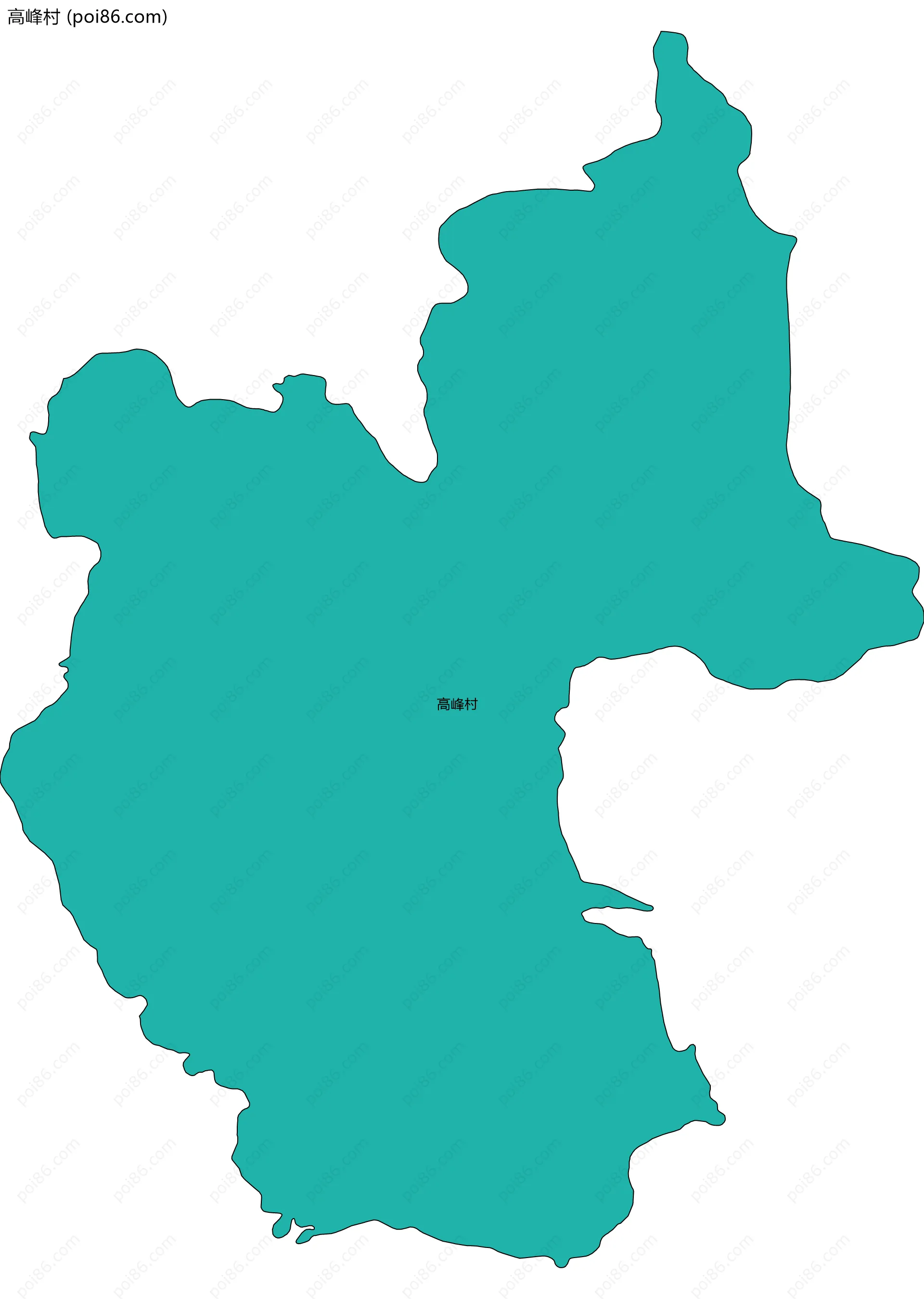 高峰村边界地图