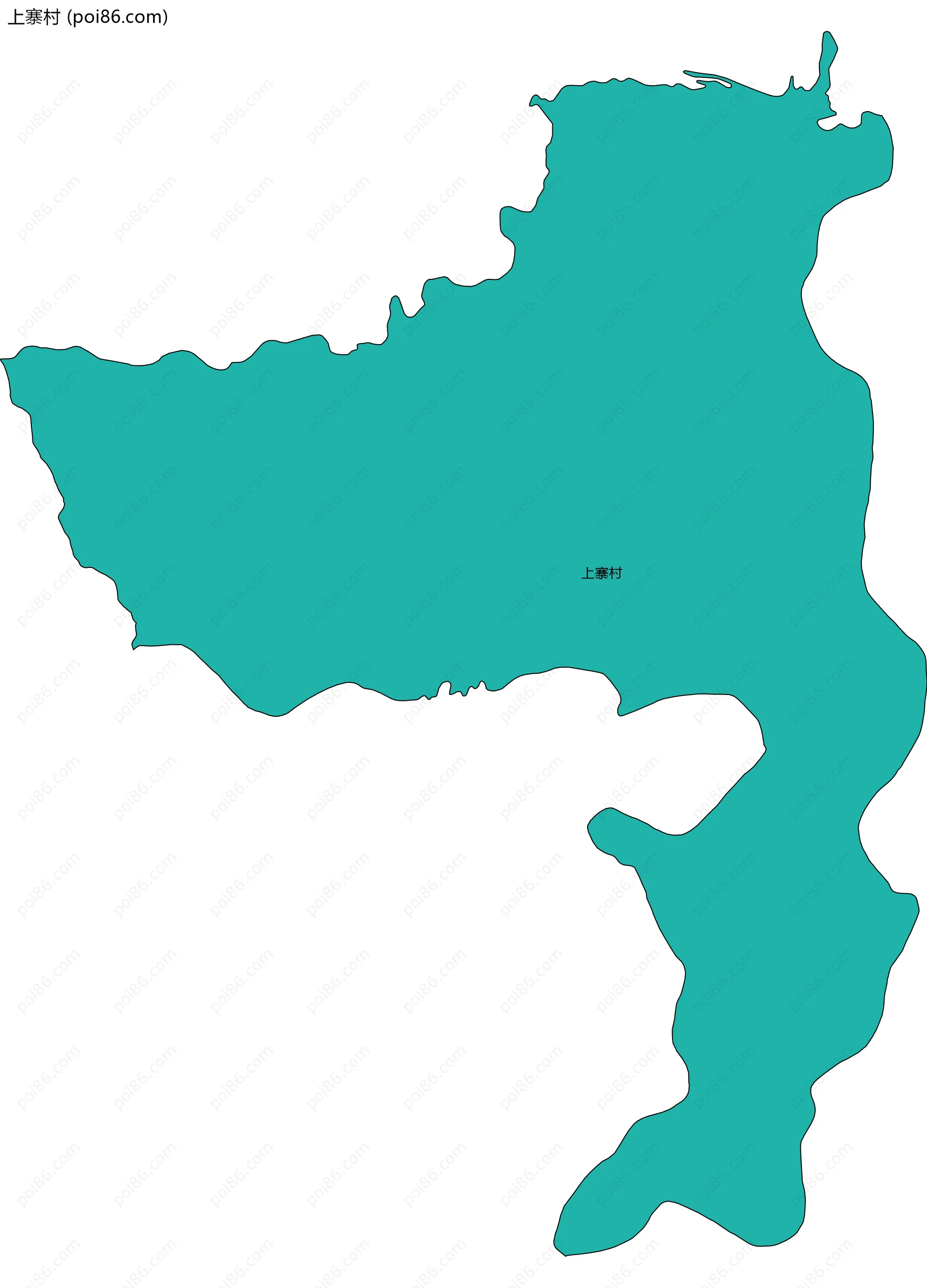 上寨村边界地图