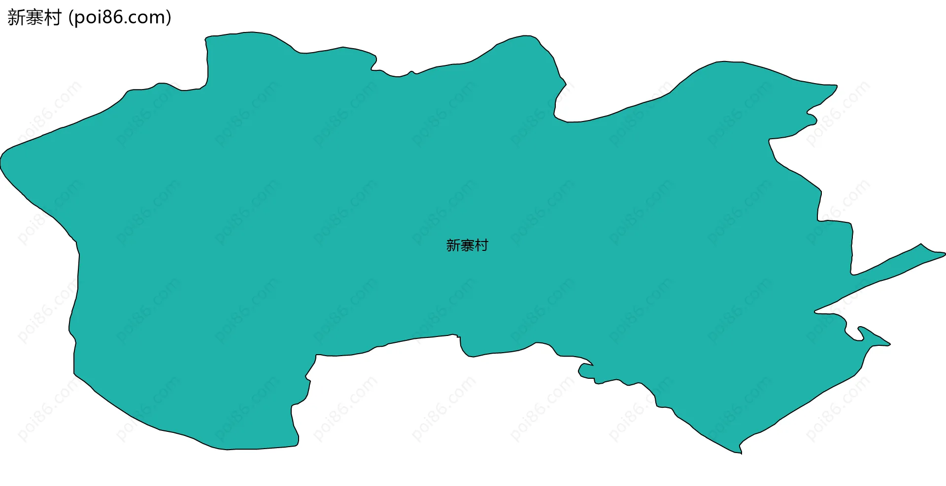 新寨村边界地图