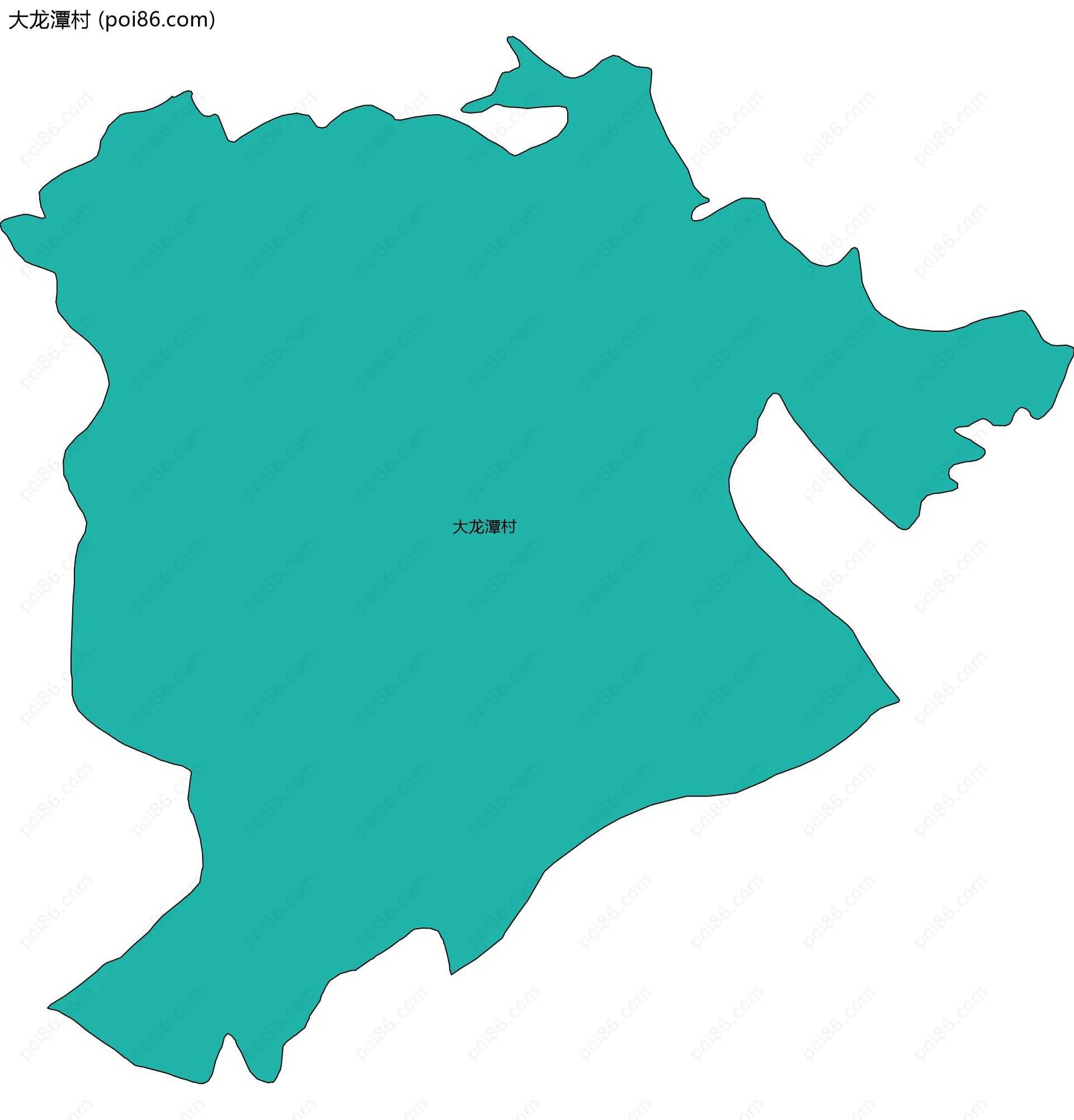 大龙潭村边界地图