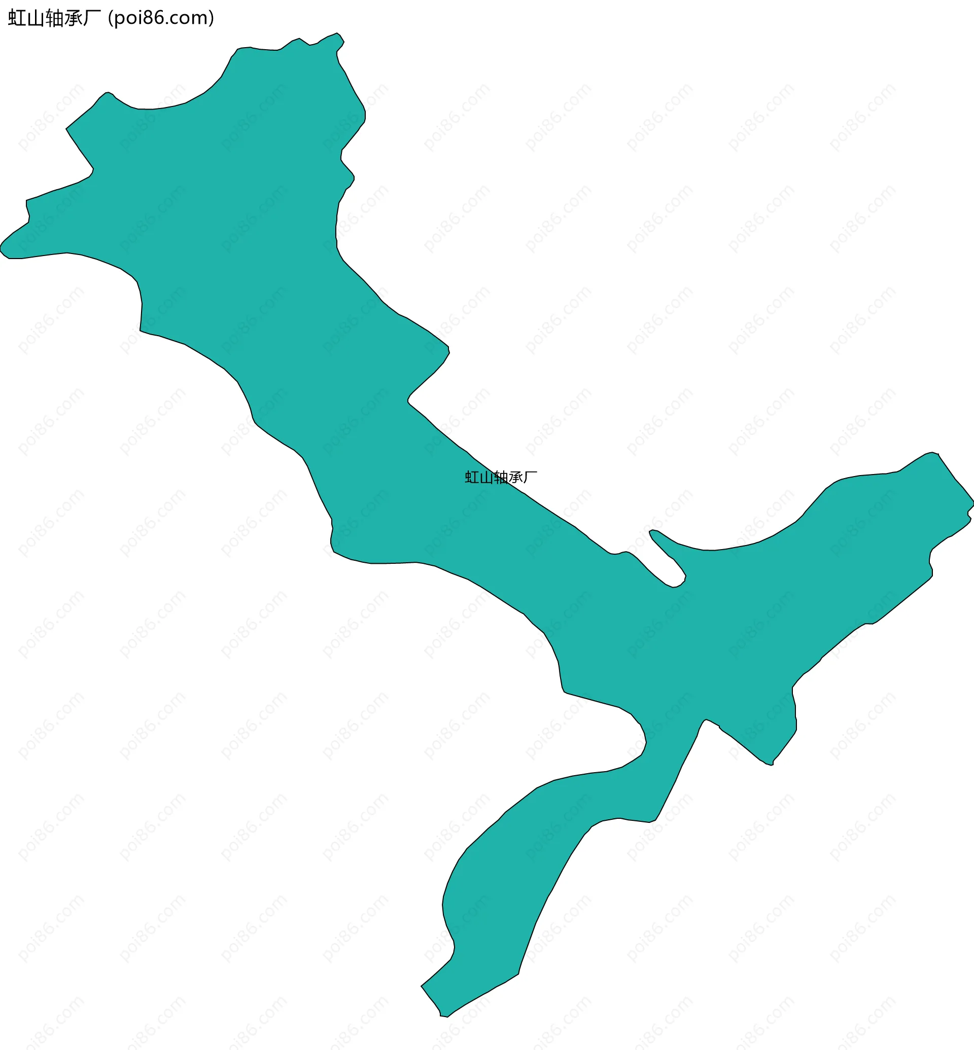 虹山轴承厂边界地图