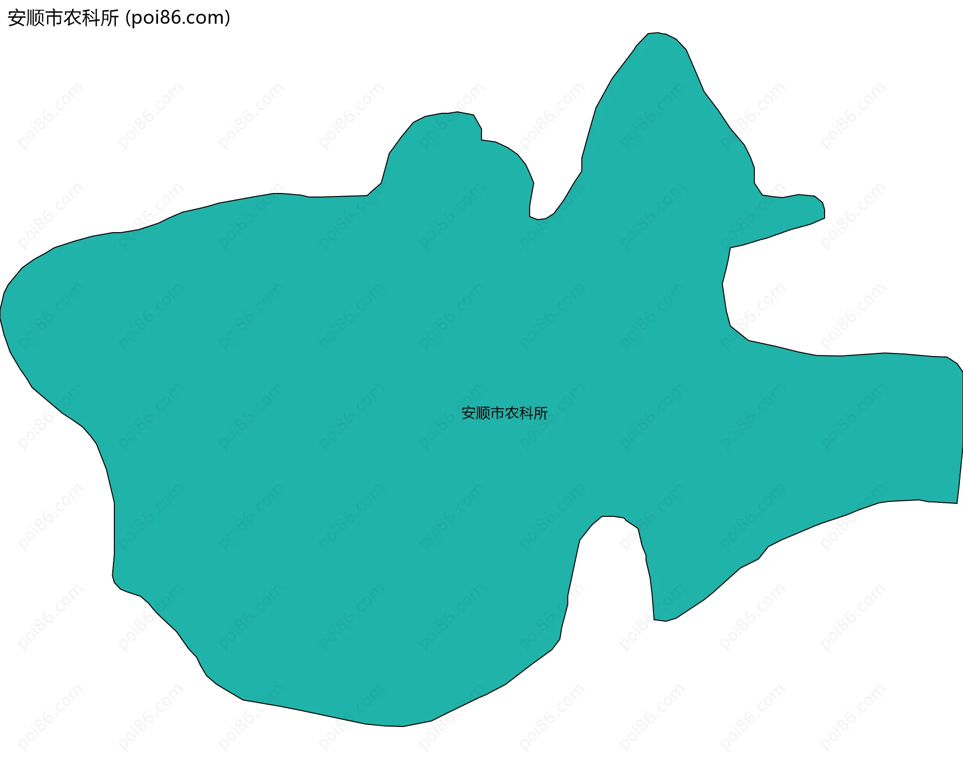 安顺市农科所边界地图