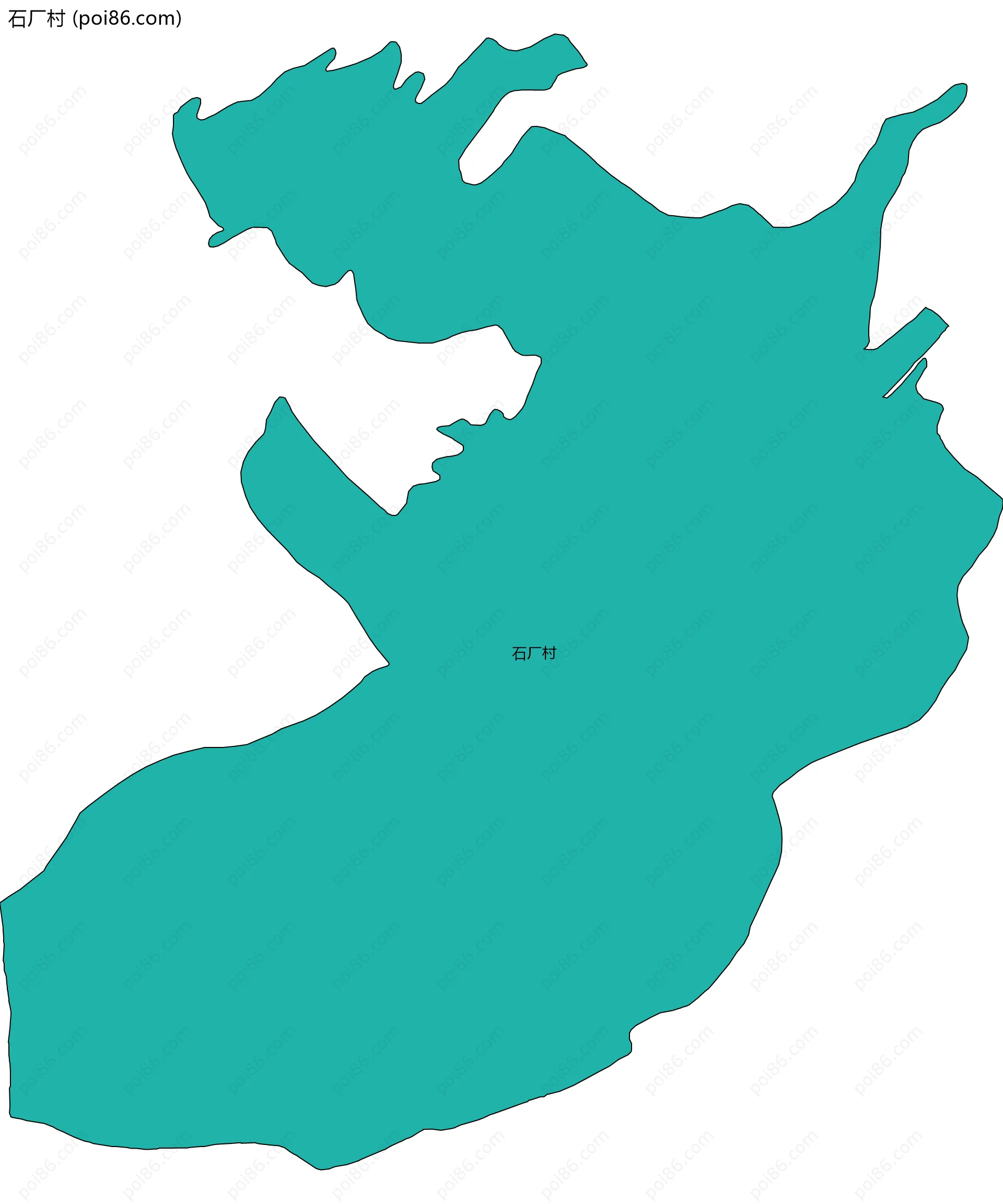 石厂村边界地图