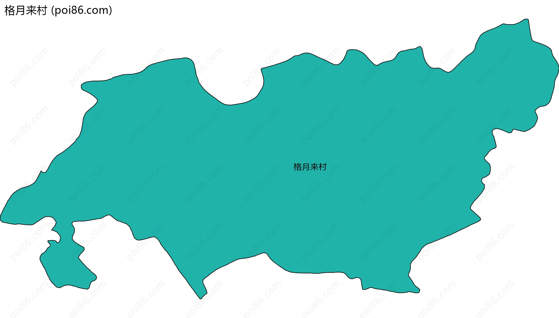 格月来村边界地图