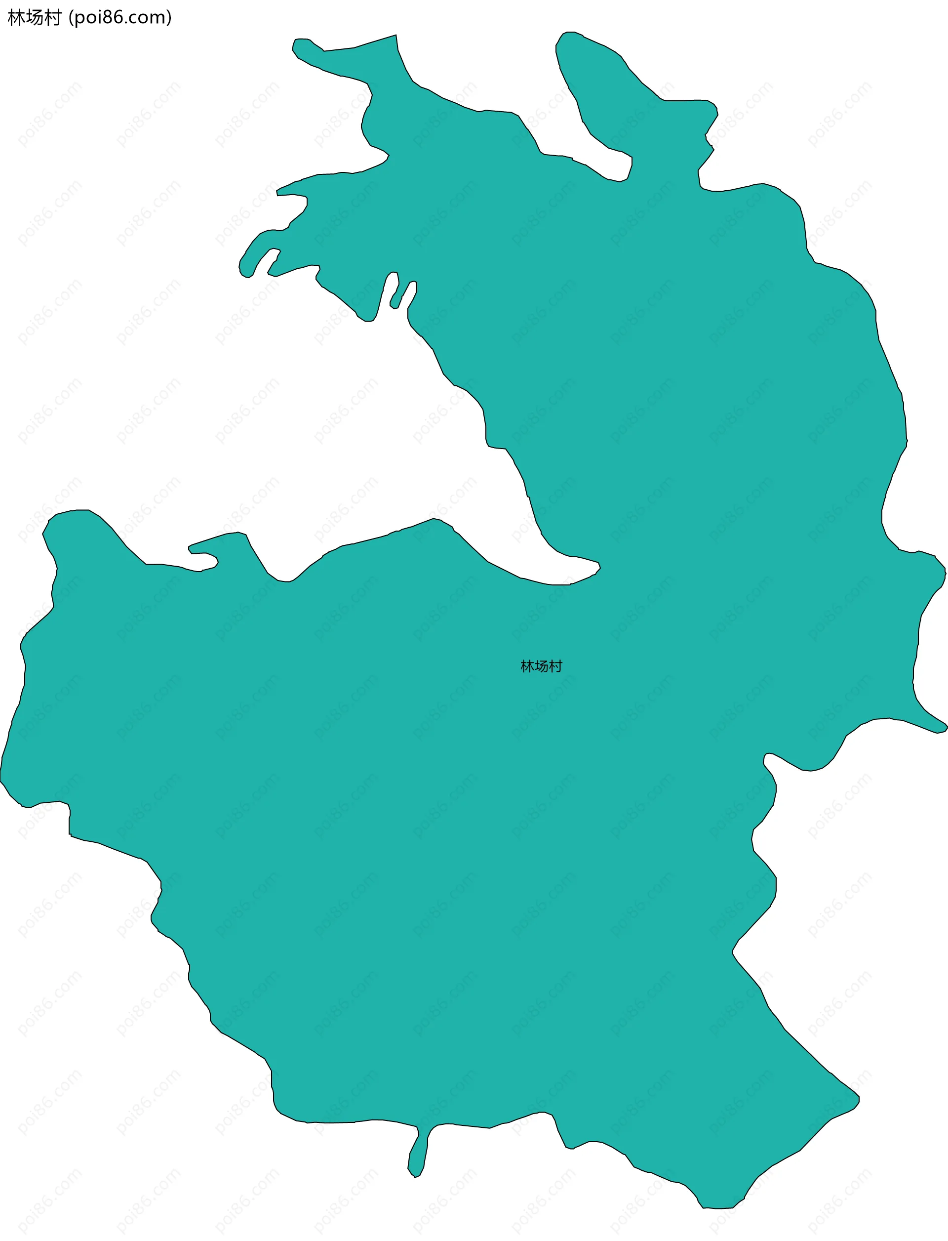 林场村边界地图