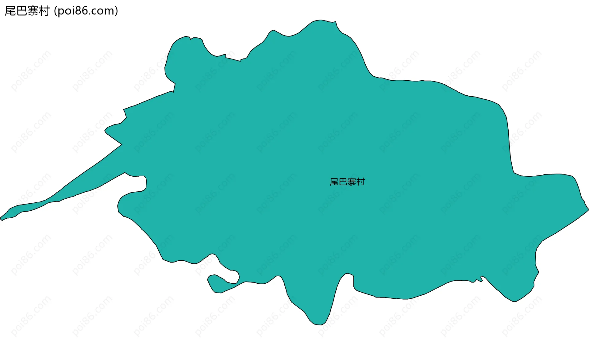 尾巴寨村边界地图