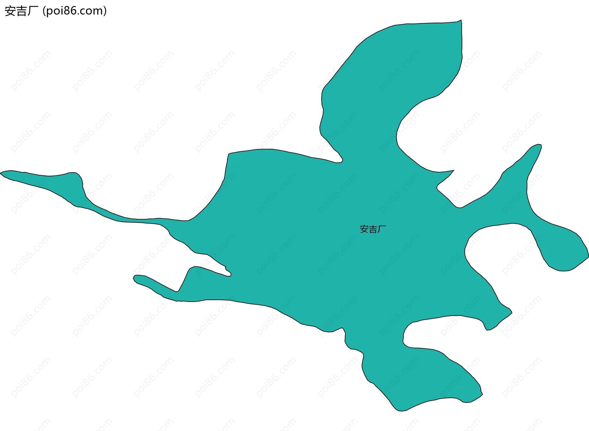 安吉厂边界地图