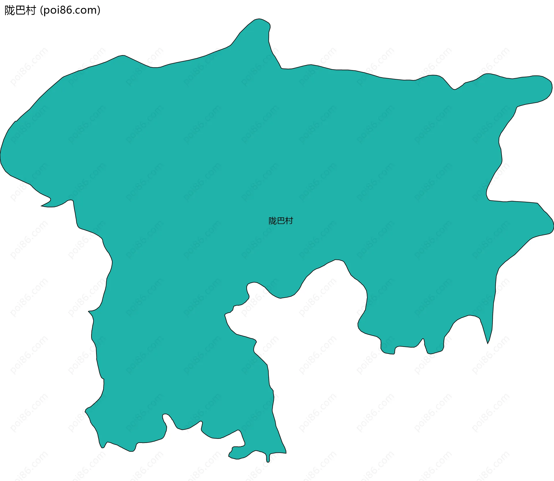 陇巴村边界地图