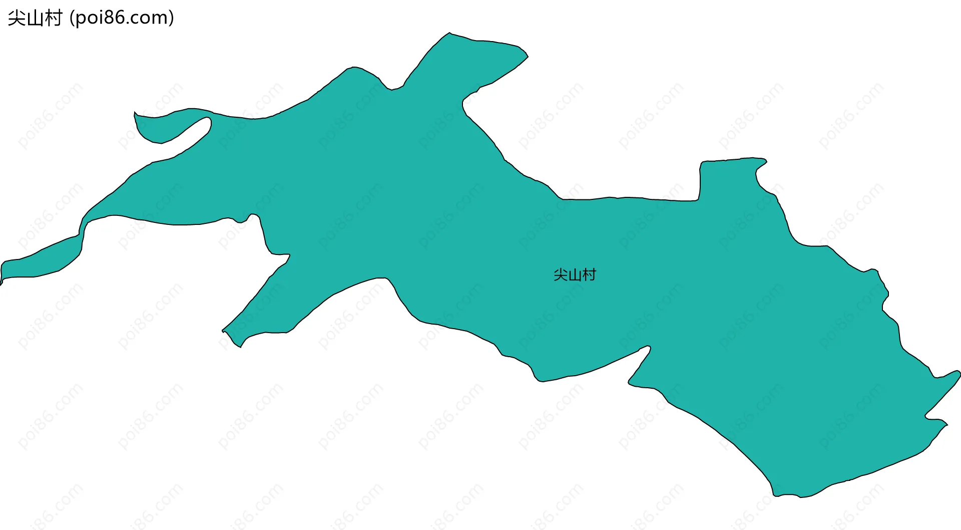 尖山村边界地图