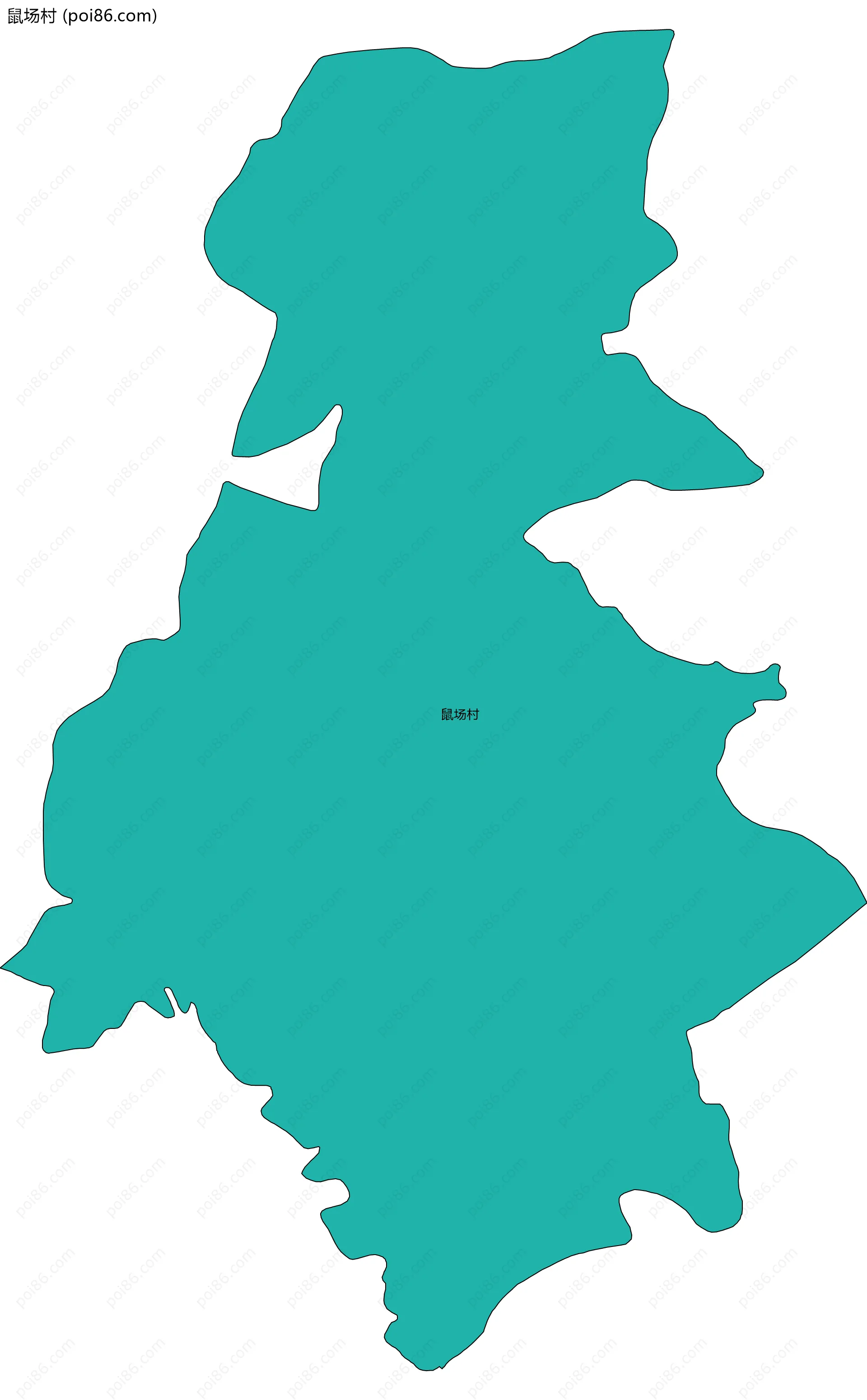 鼠场村边界地图