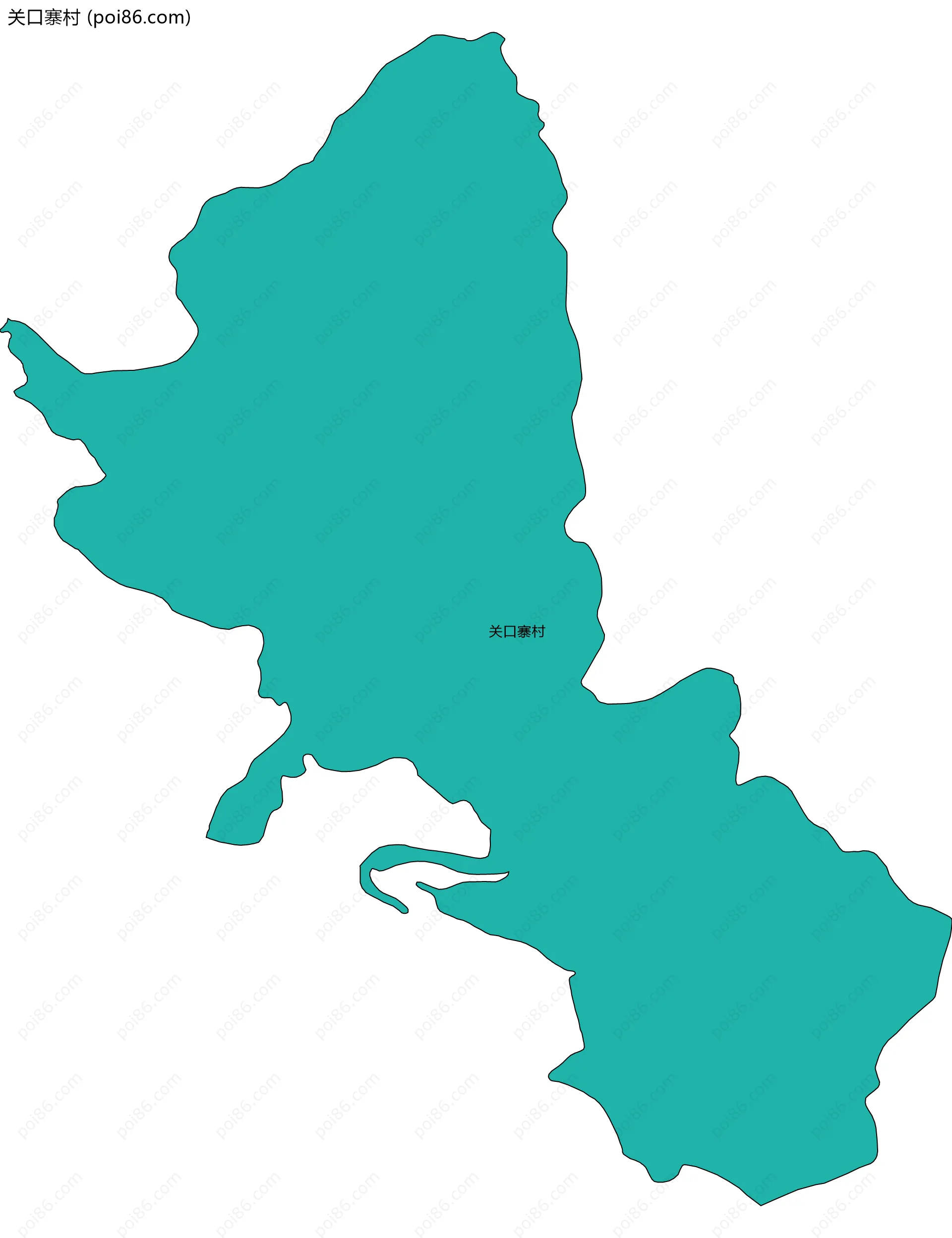 关口寨村边界地图