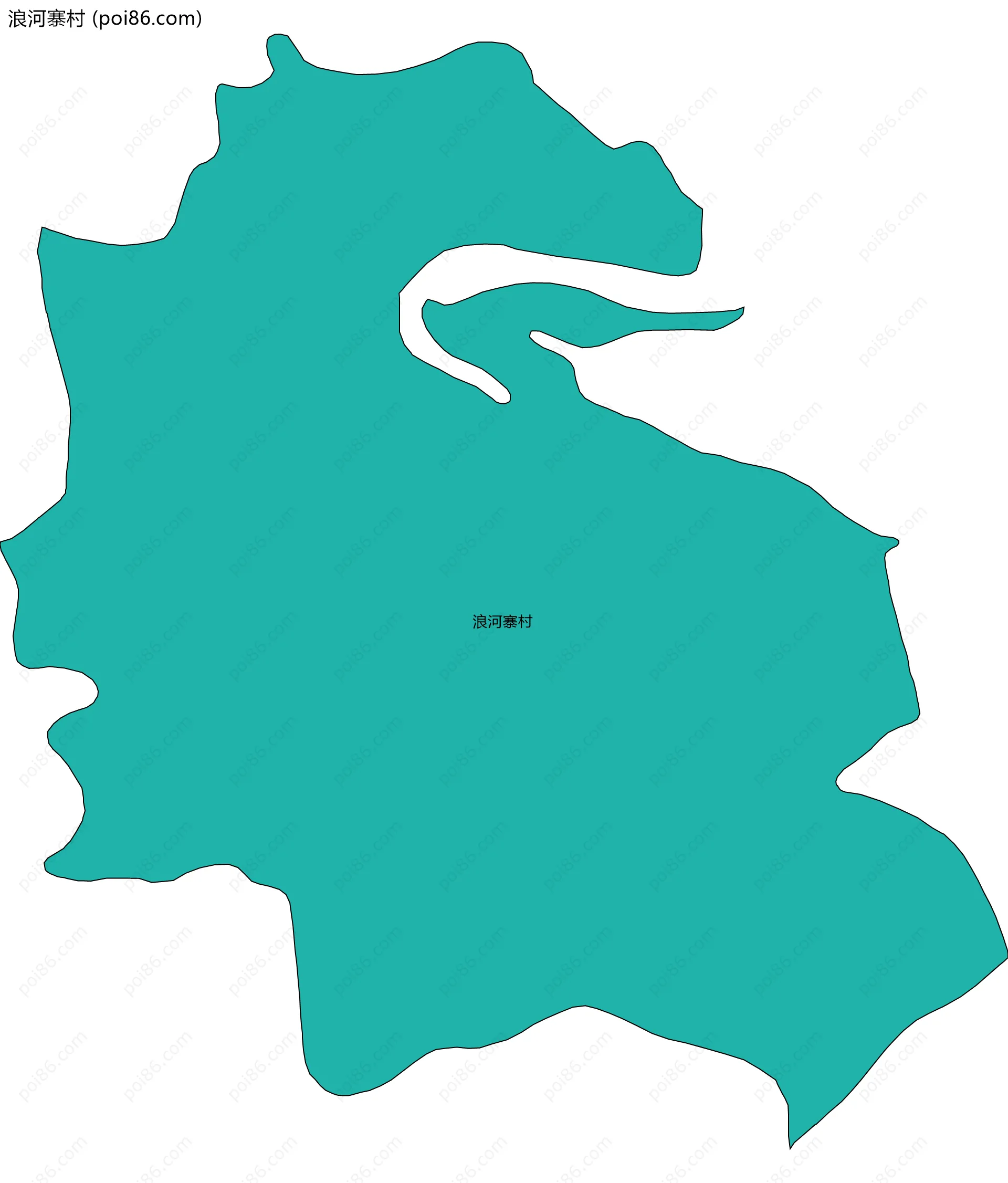 浪河寨村边界地图