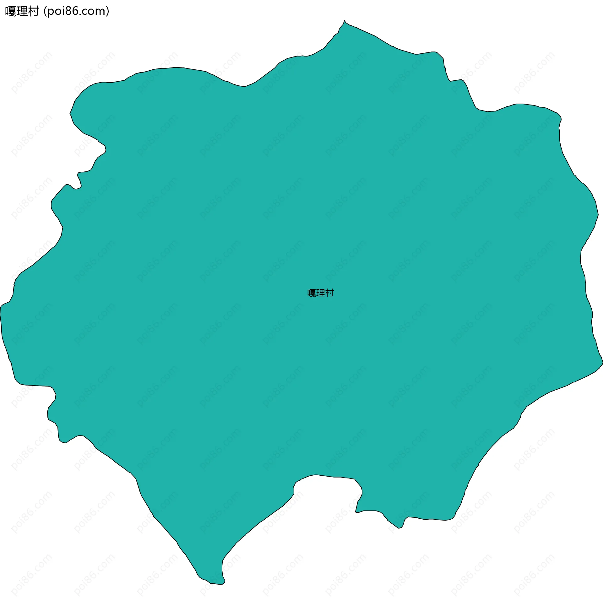 嘎理村边界地图