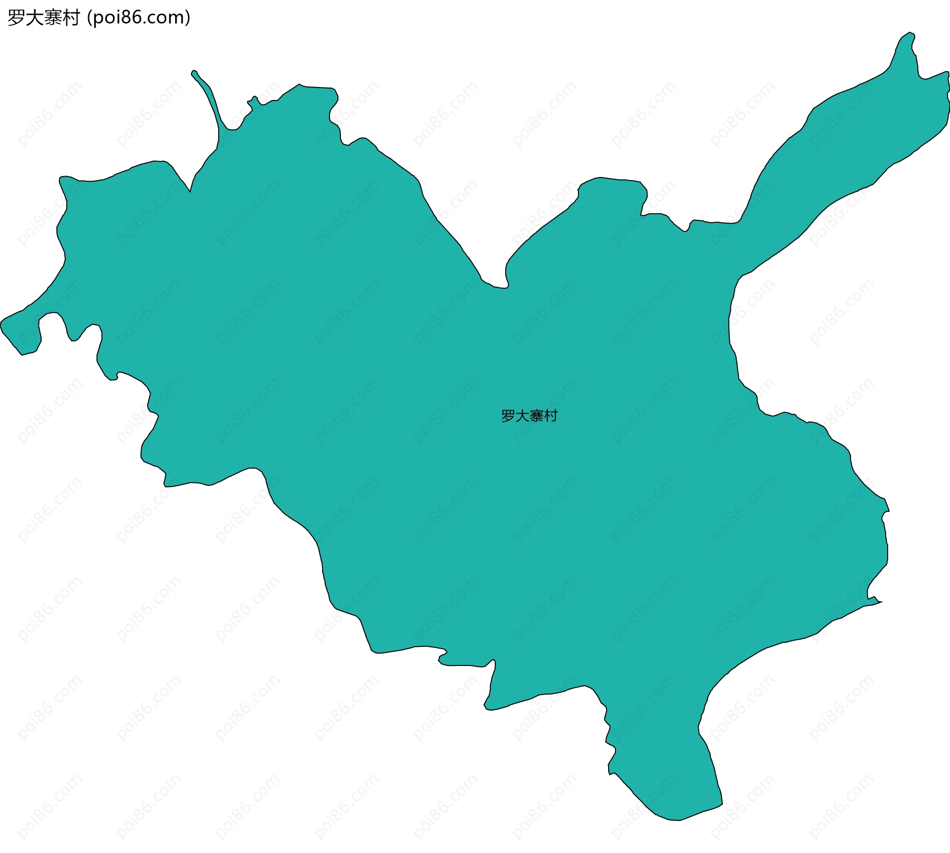 罗大寨村边界地图