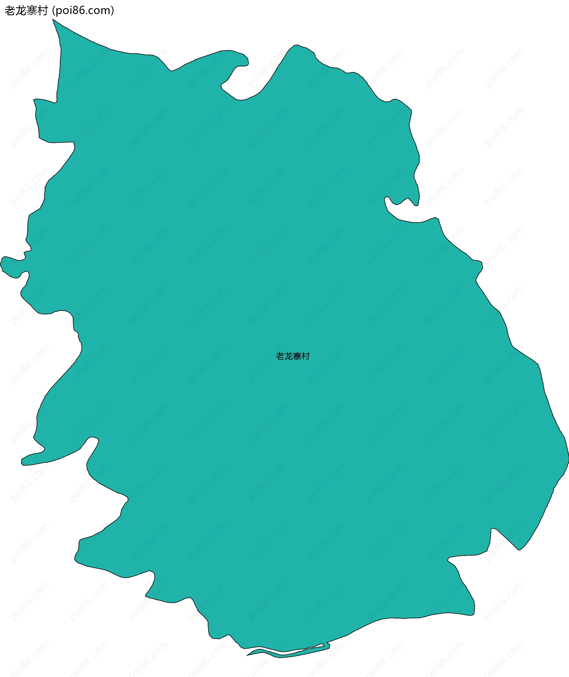 老龙寨村边界地图