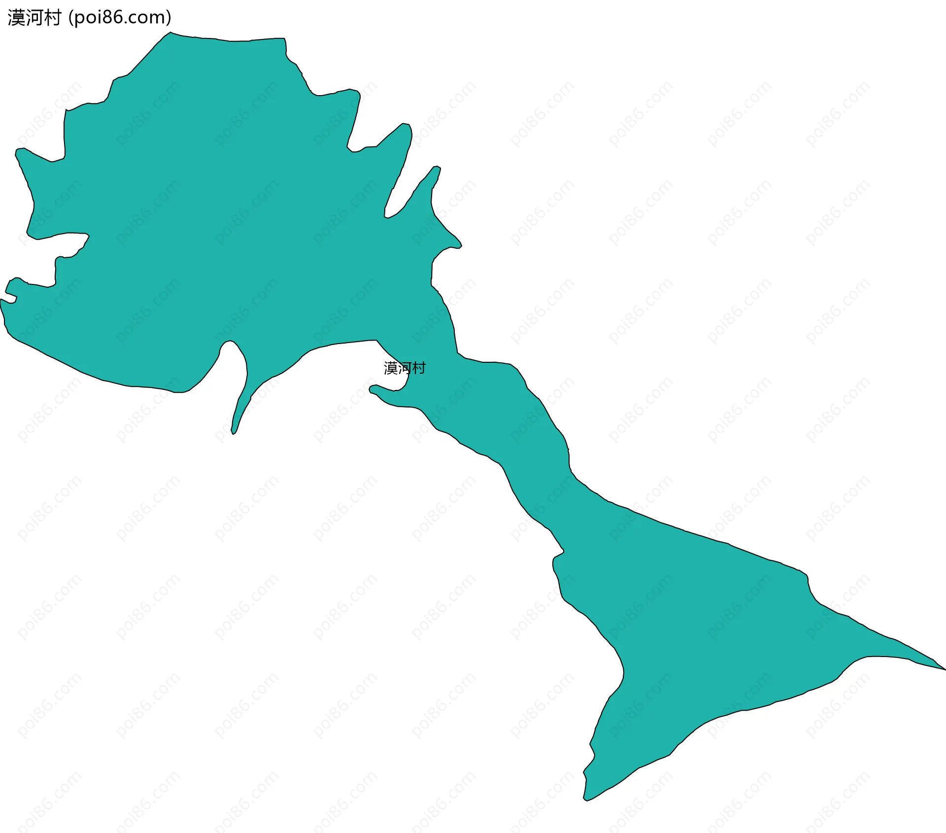 漠河村边界地图