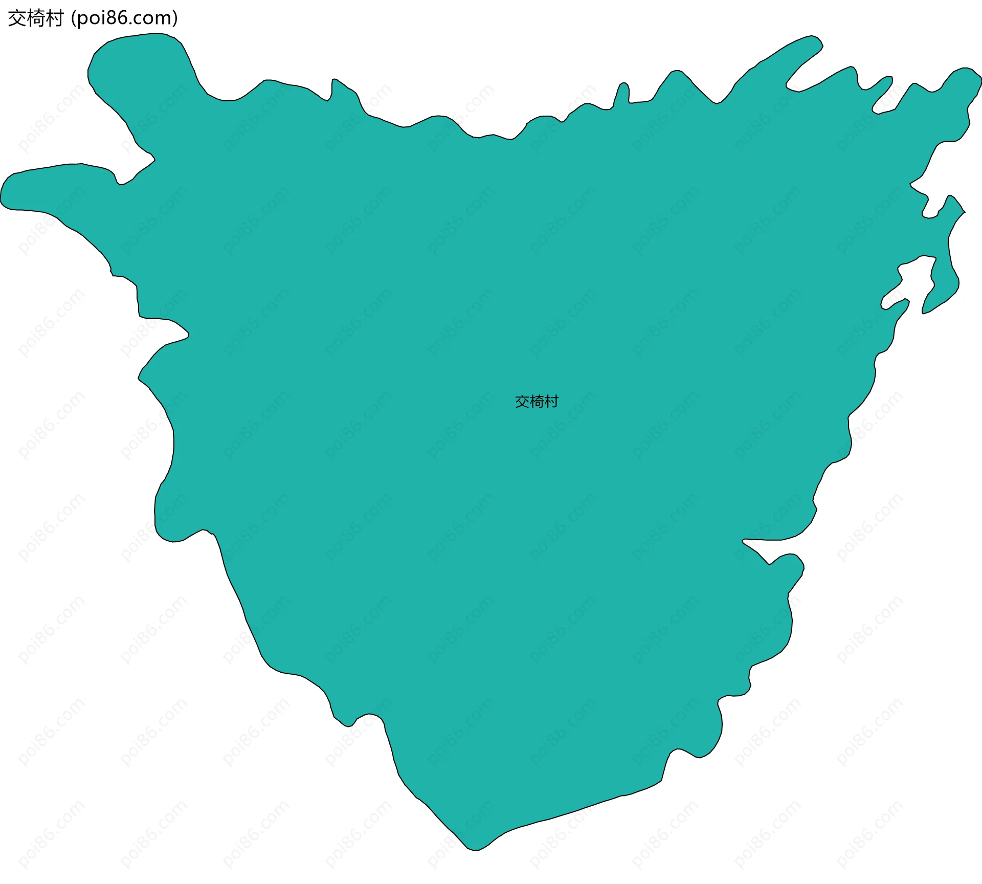 交椅村边界地图