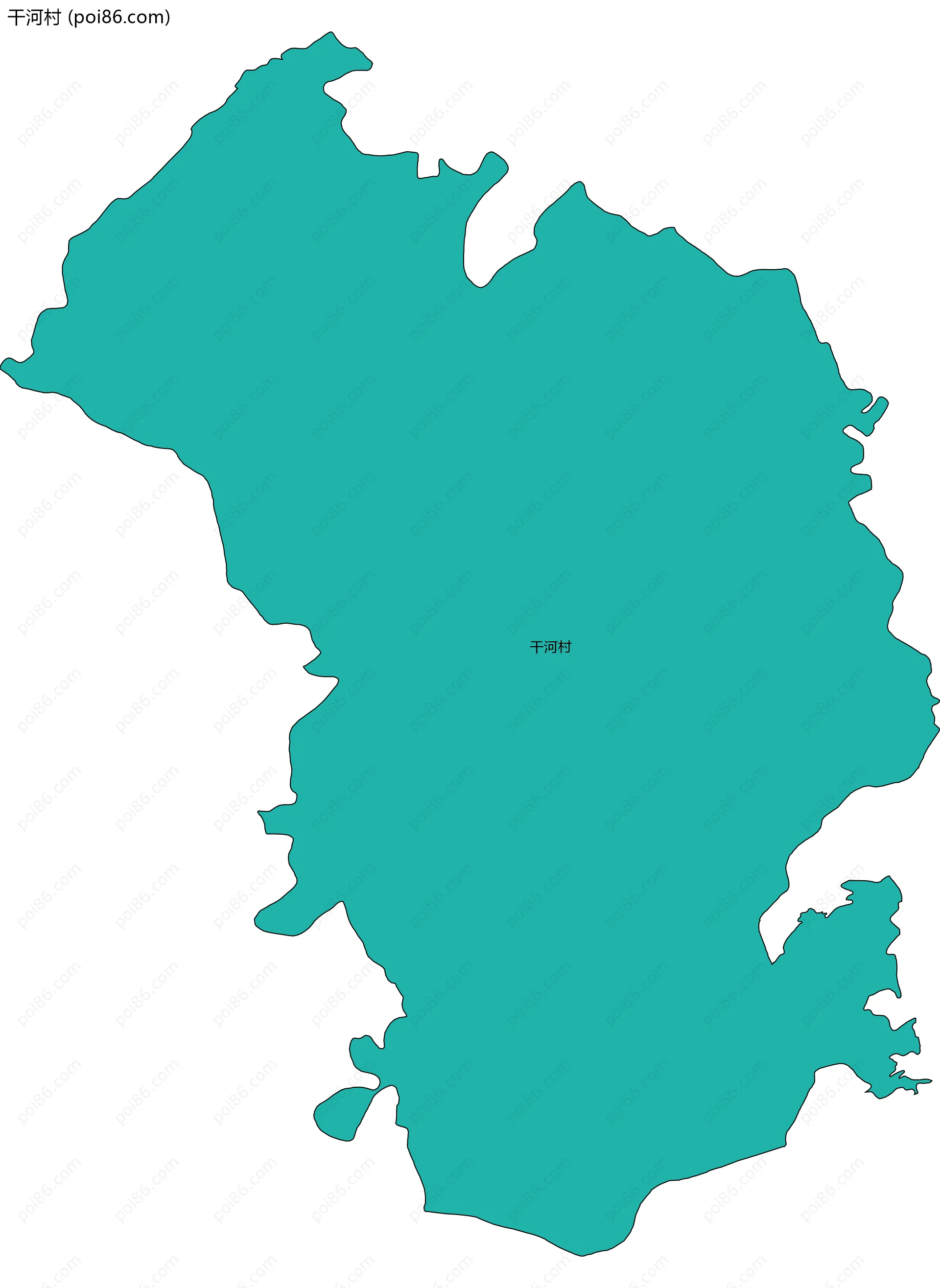 干河村边界地图
