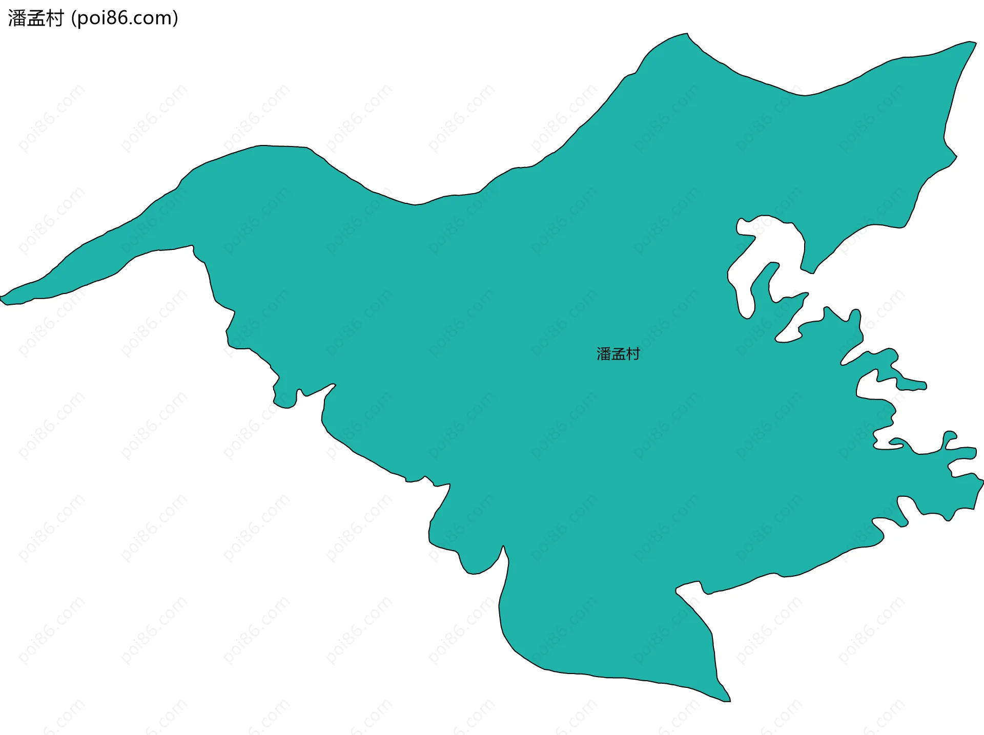 潘孟村边界地图