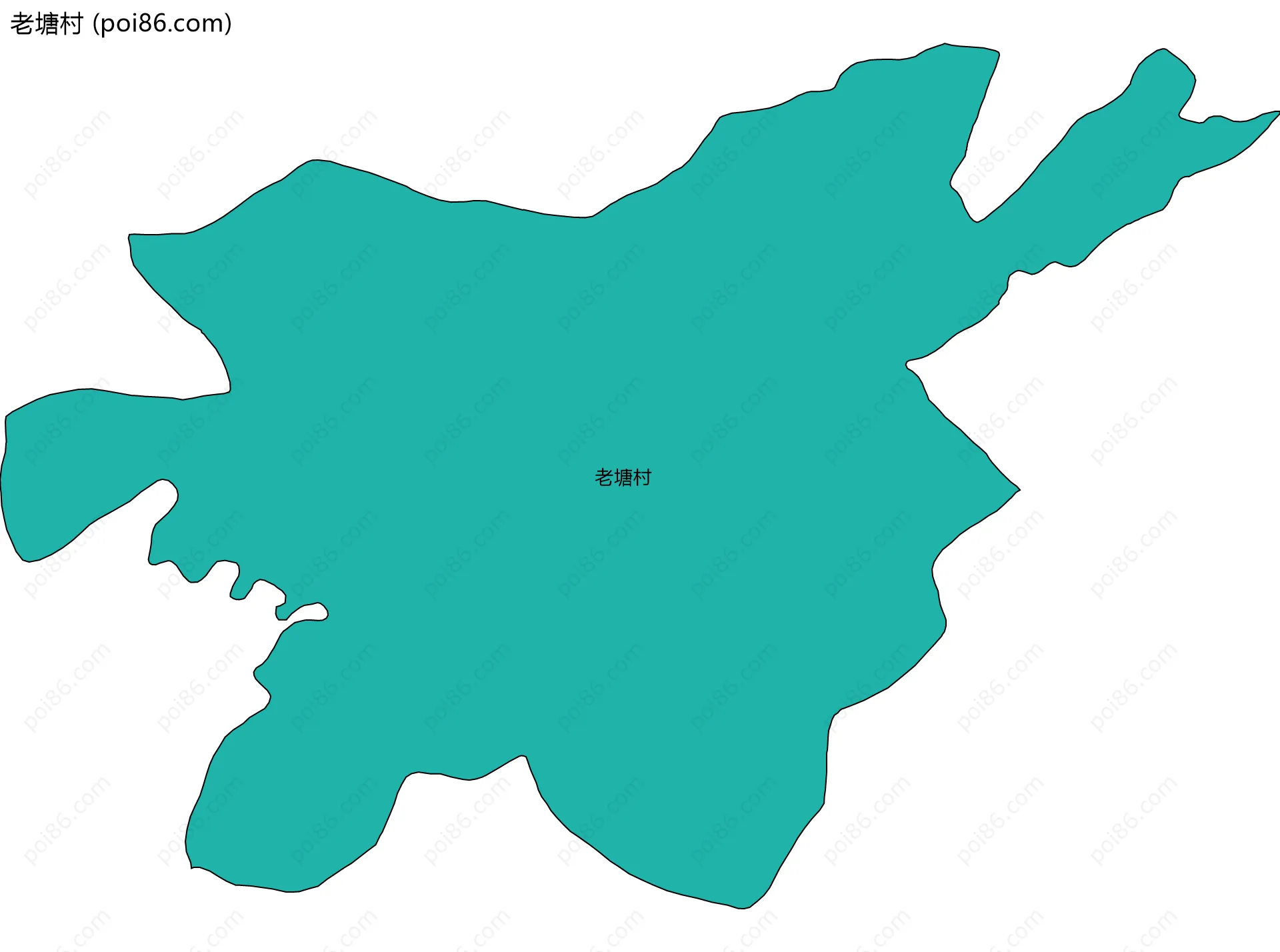 老塘村边界地图