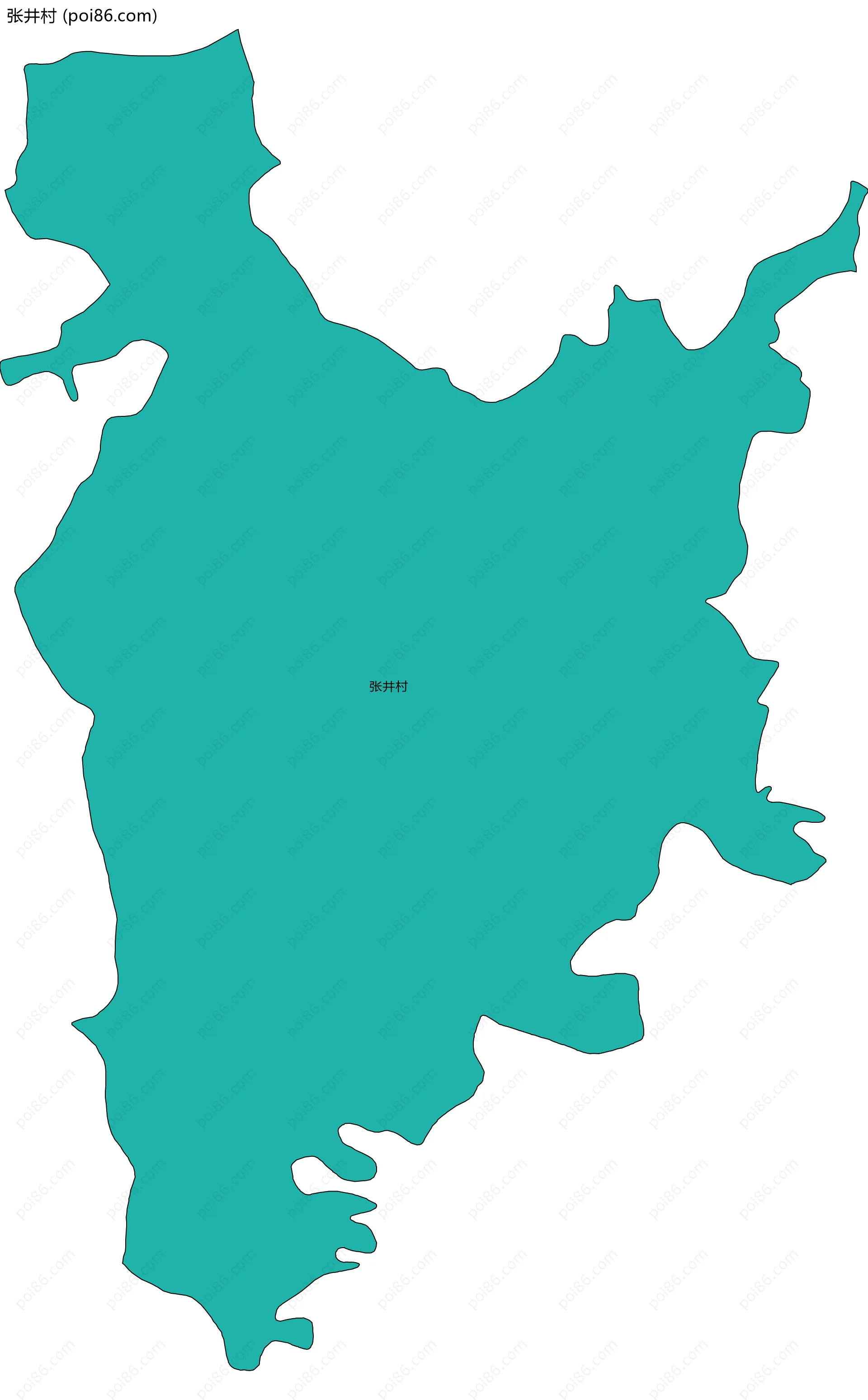 张井村边界地图