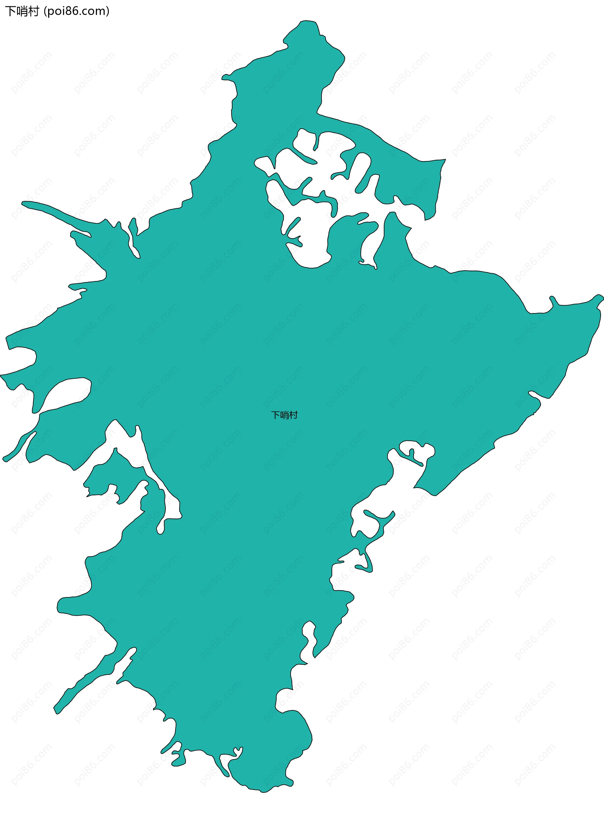 下哨村边界地图
