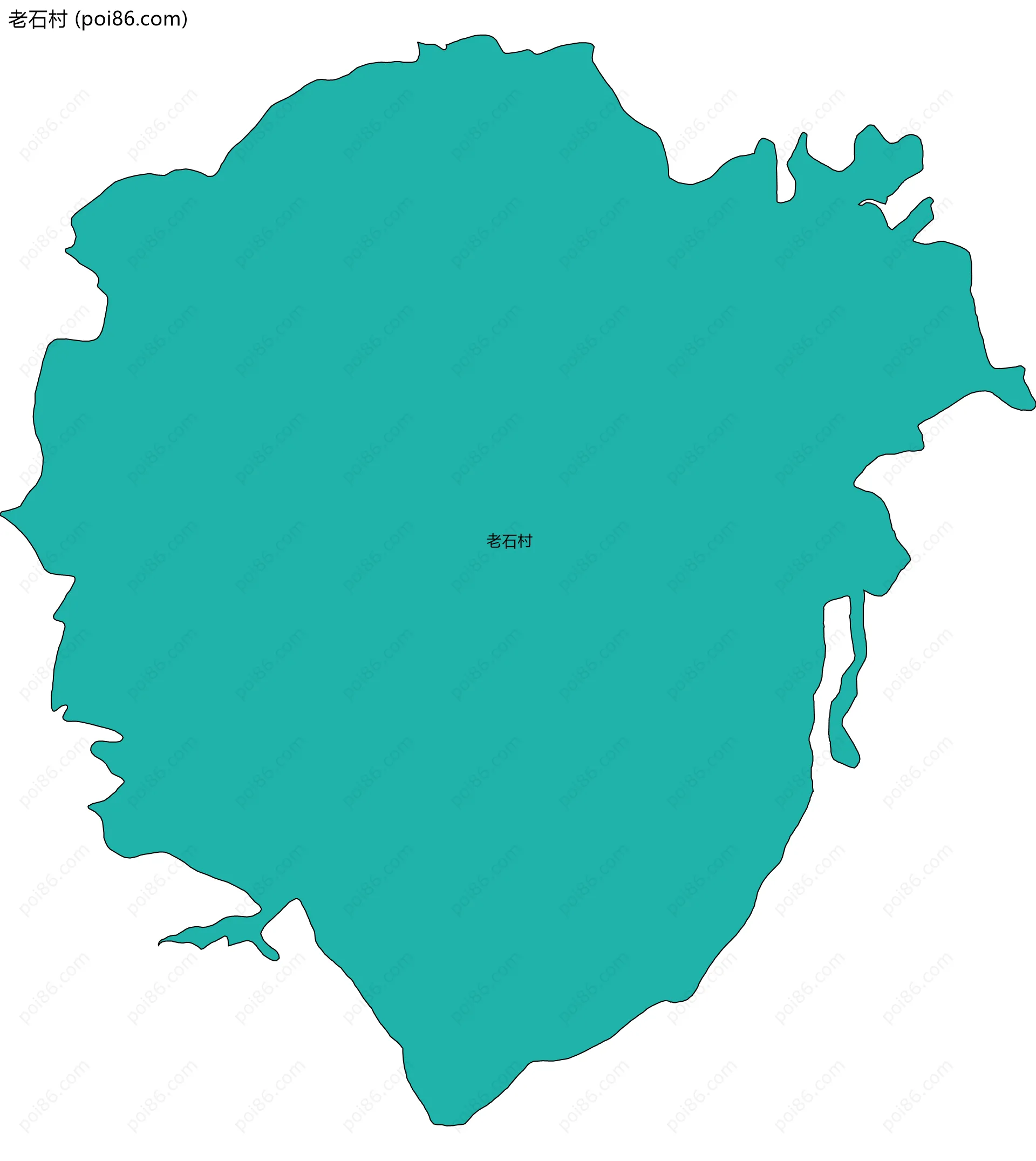 老石村边界地图