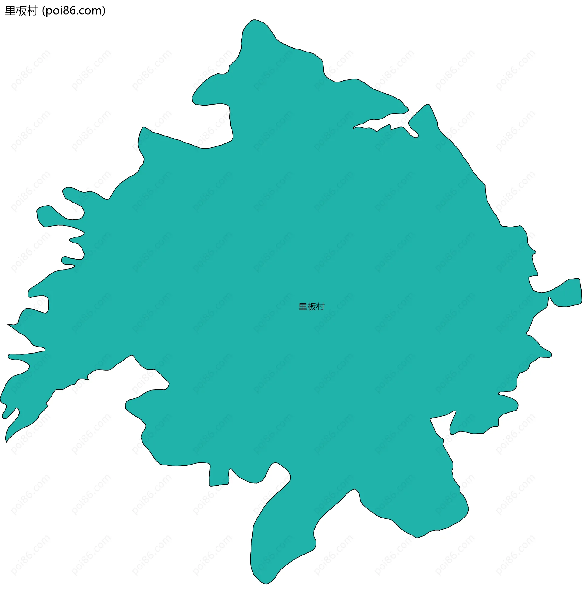 里板村边界地图