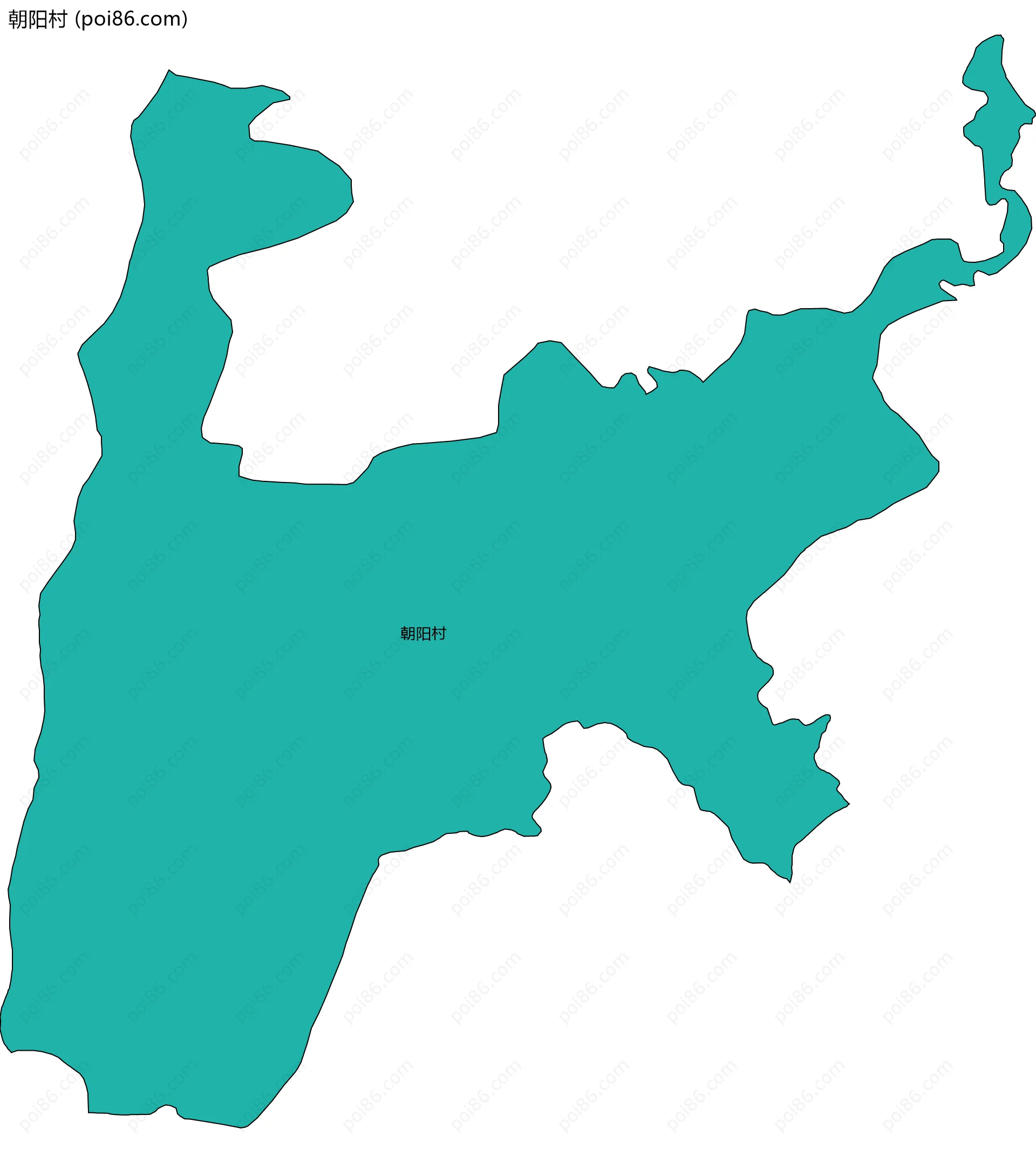 朝阳村边界地图