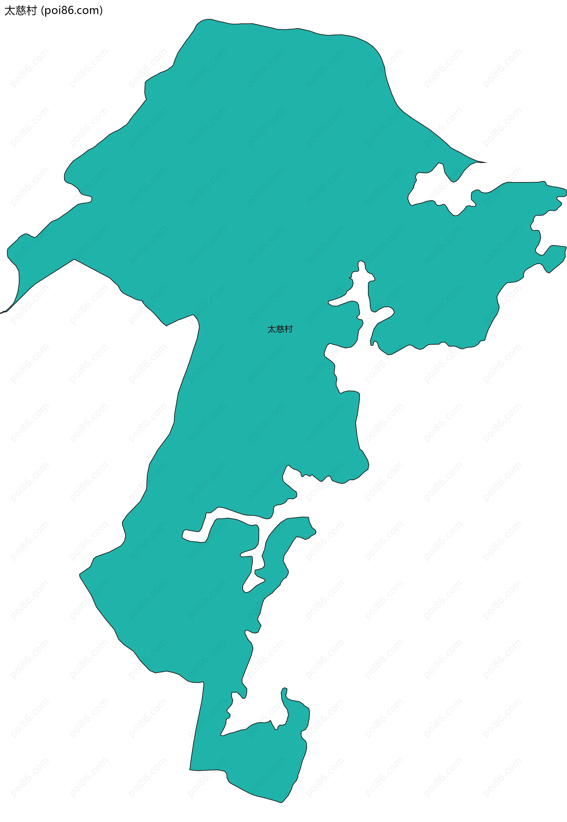 太慈村边界地图