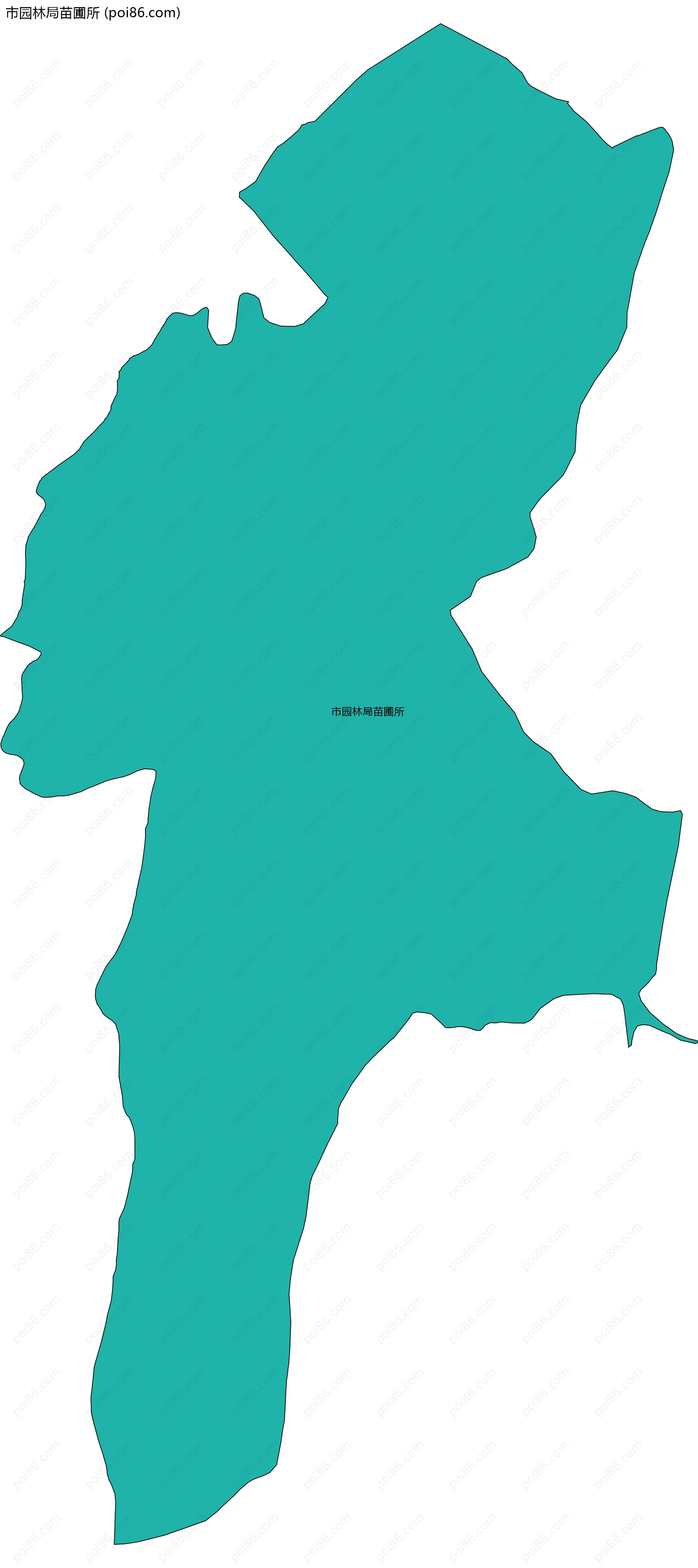 市园林局苗圃所边界地图