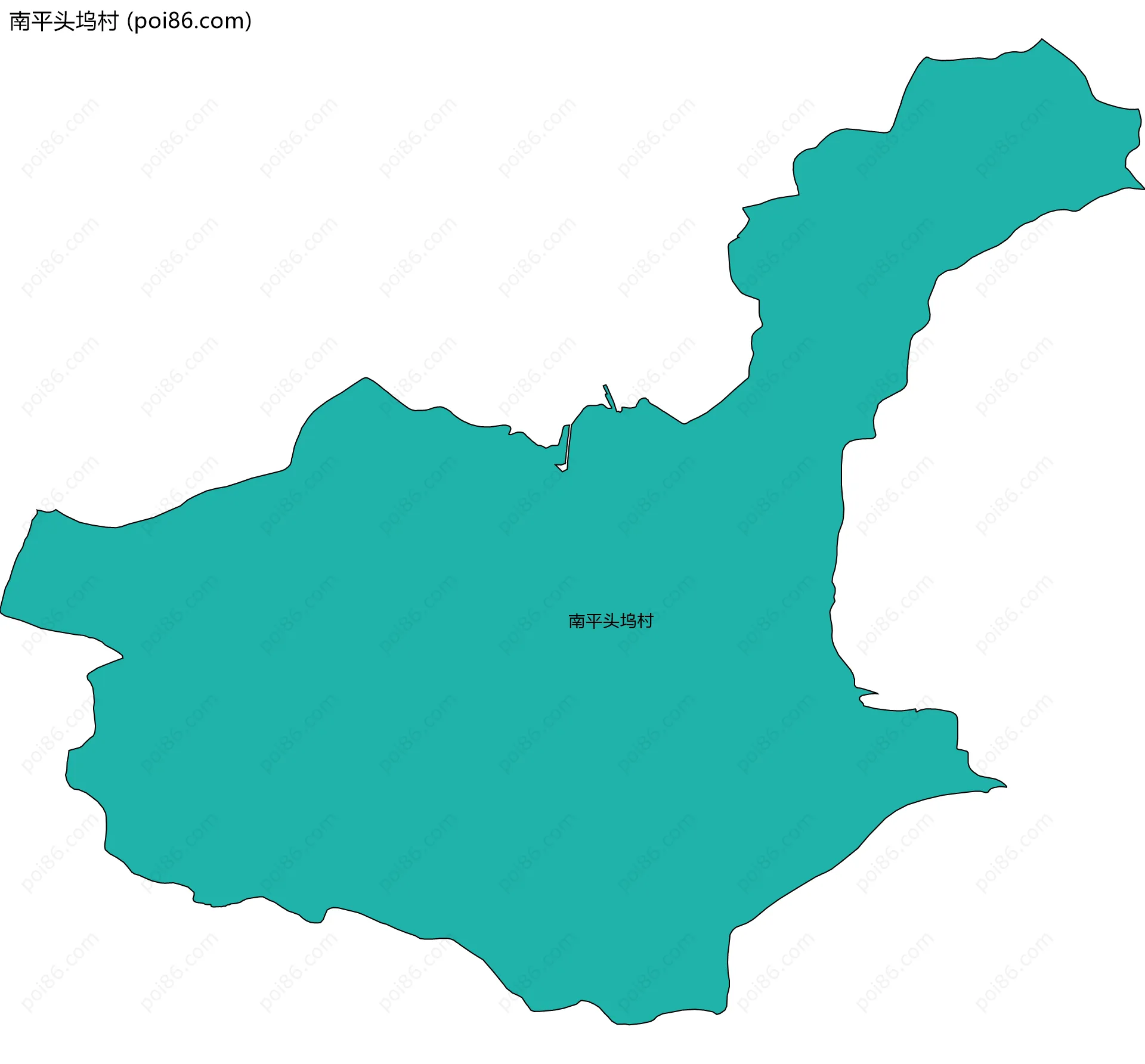 南平头坞村边界地图