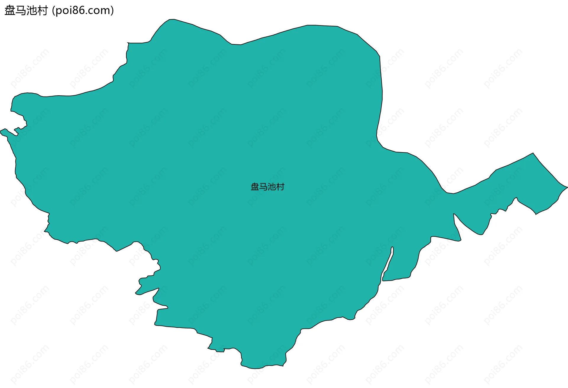 盘马池村边界地图