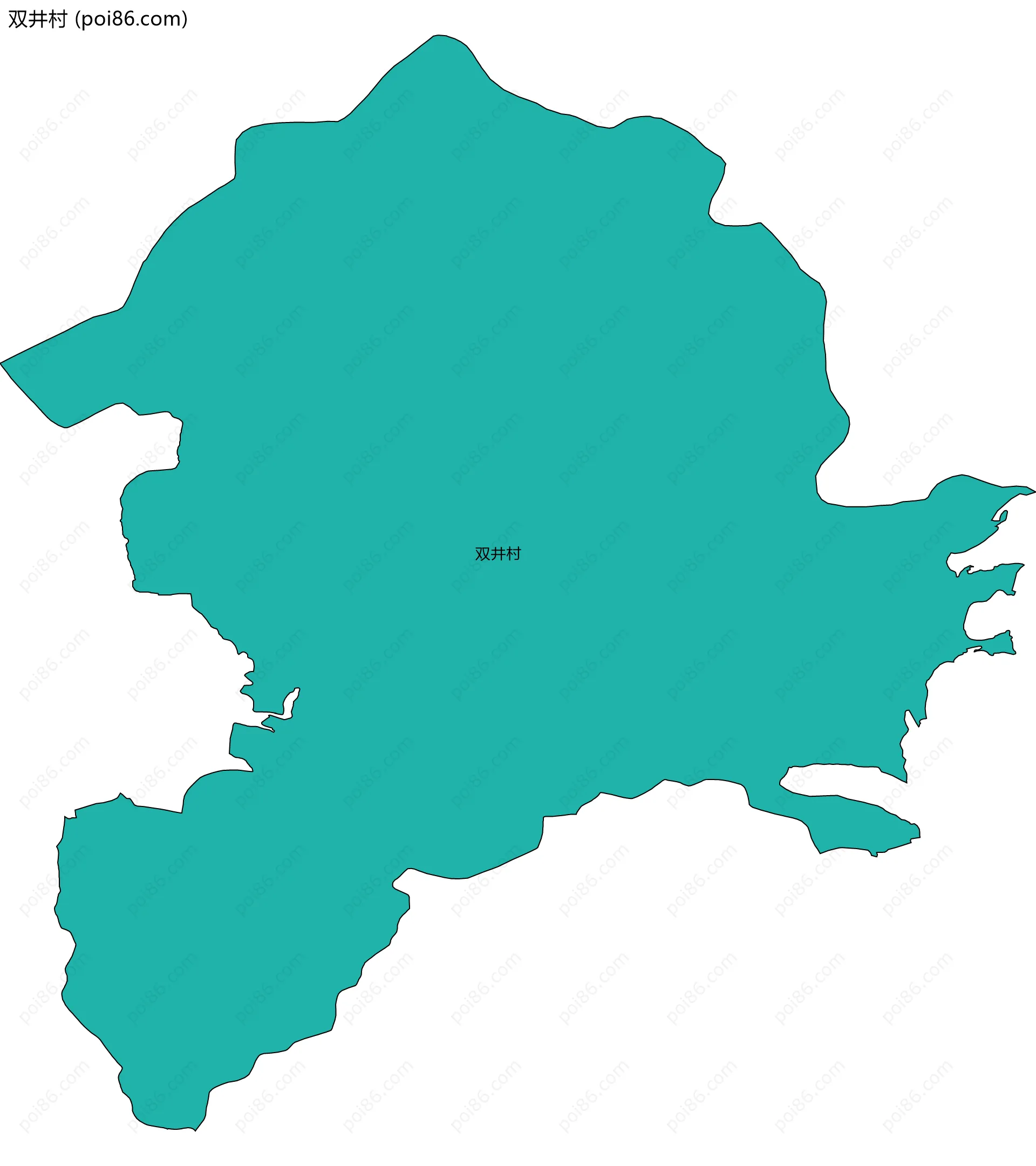 双井村边界地图